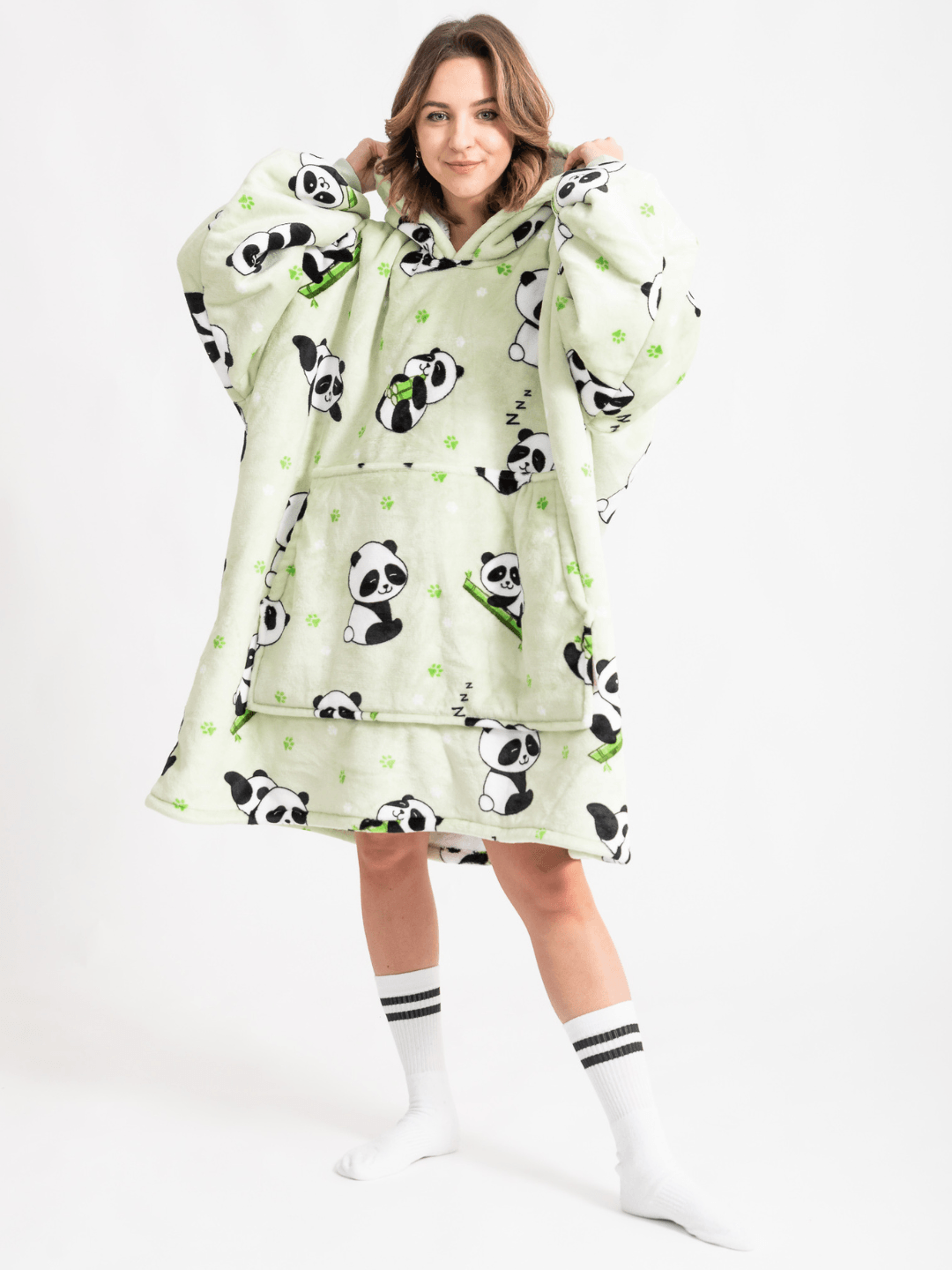 Moletom Oversized Com Capuz Panda