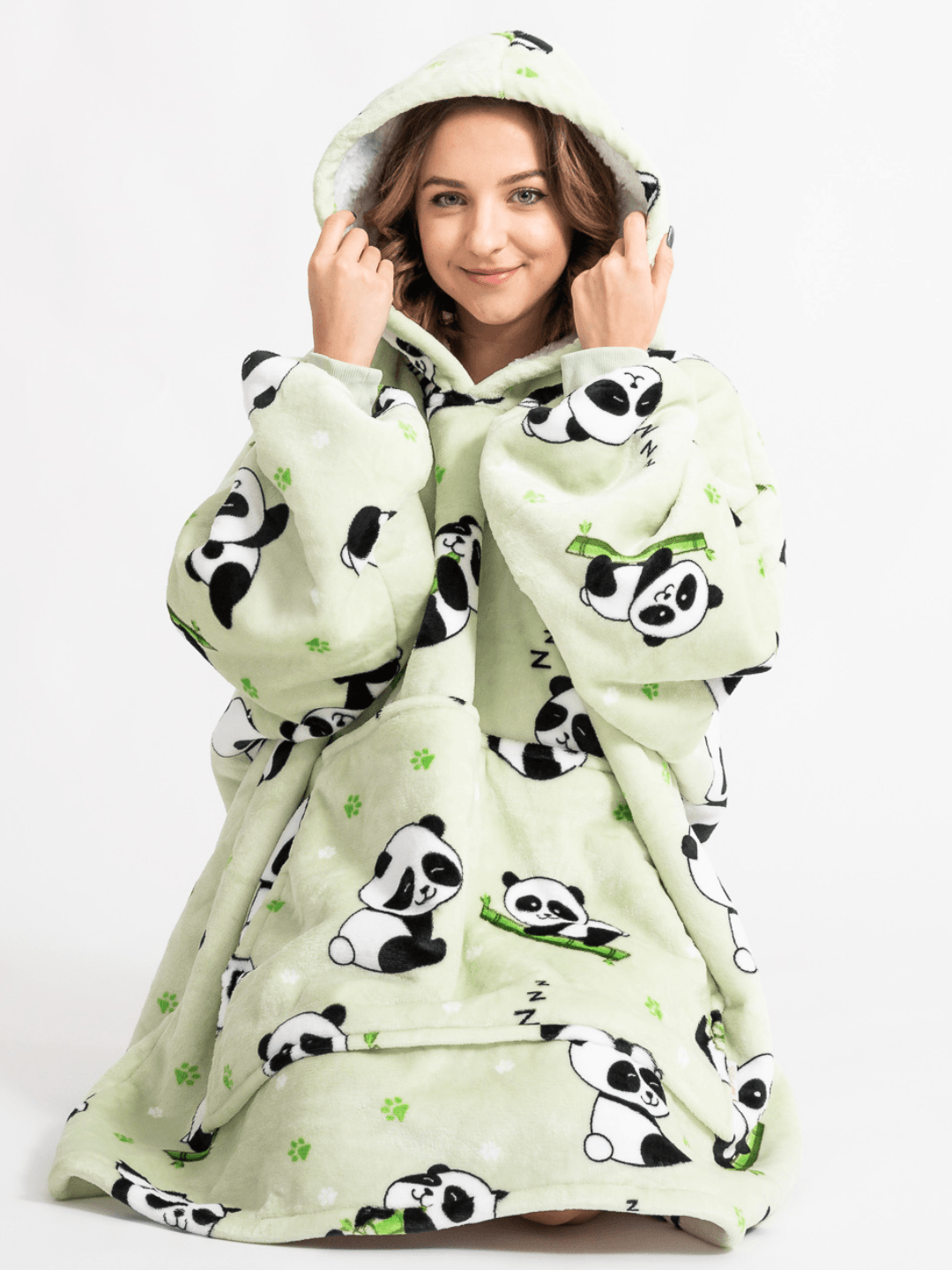 Moletom Oversized Com Capuz Panda