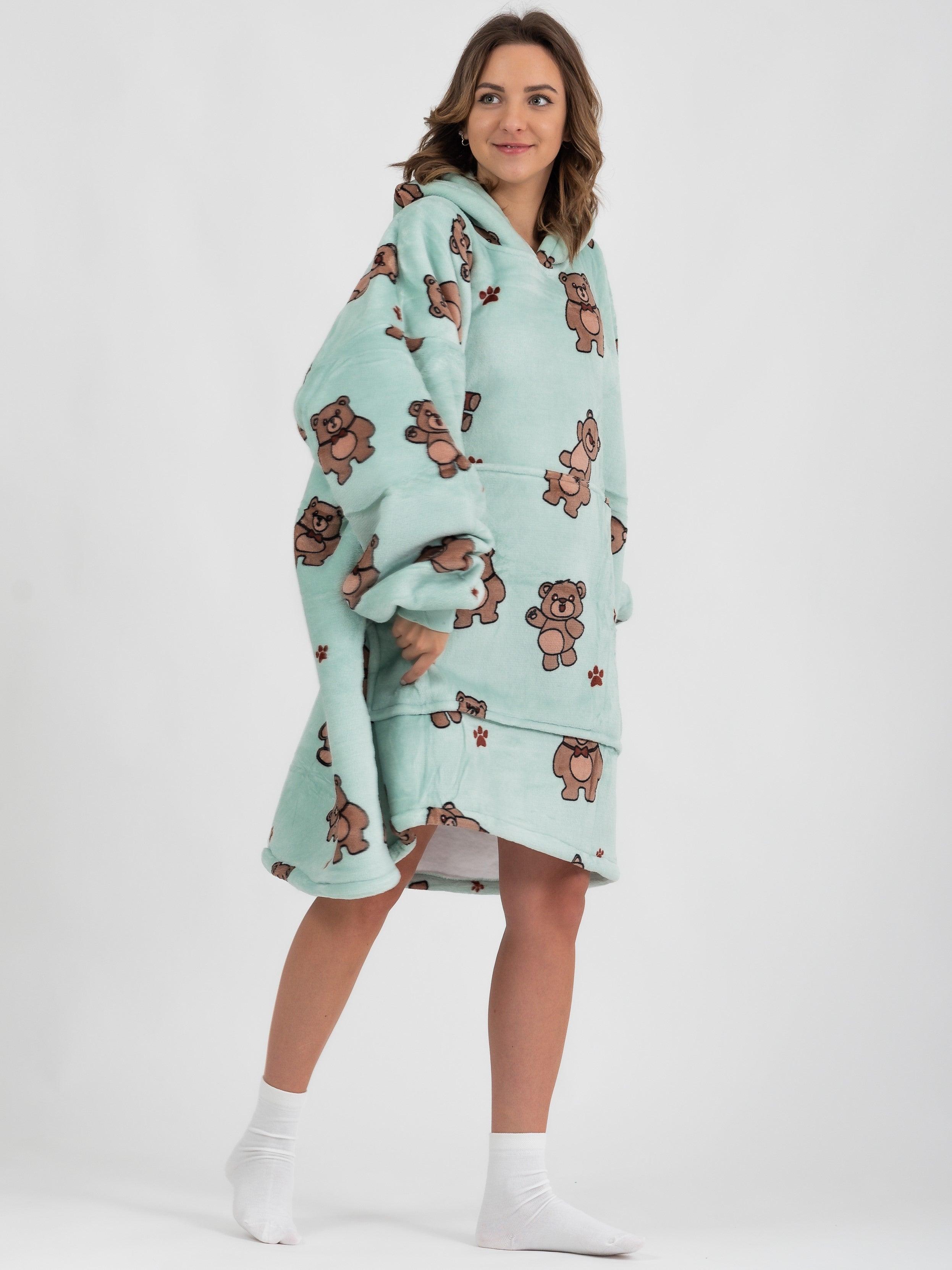 Moletom Oversized Com Capuz Ursinhos