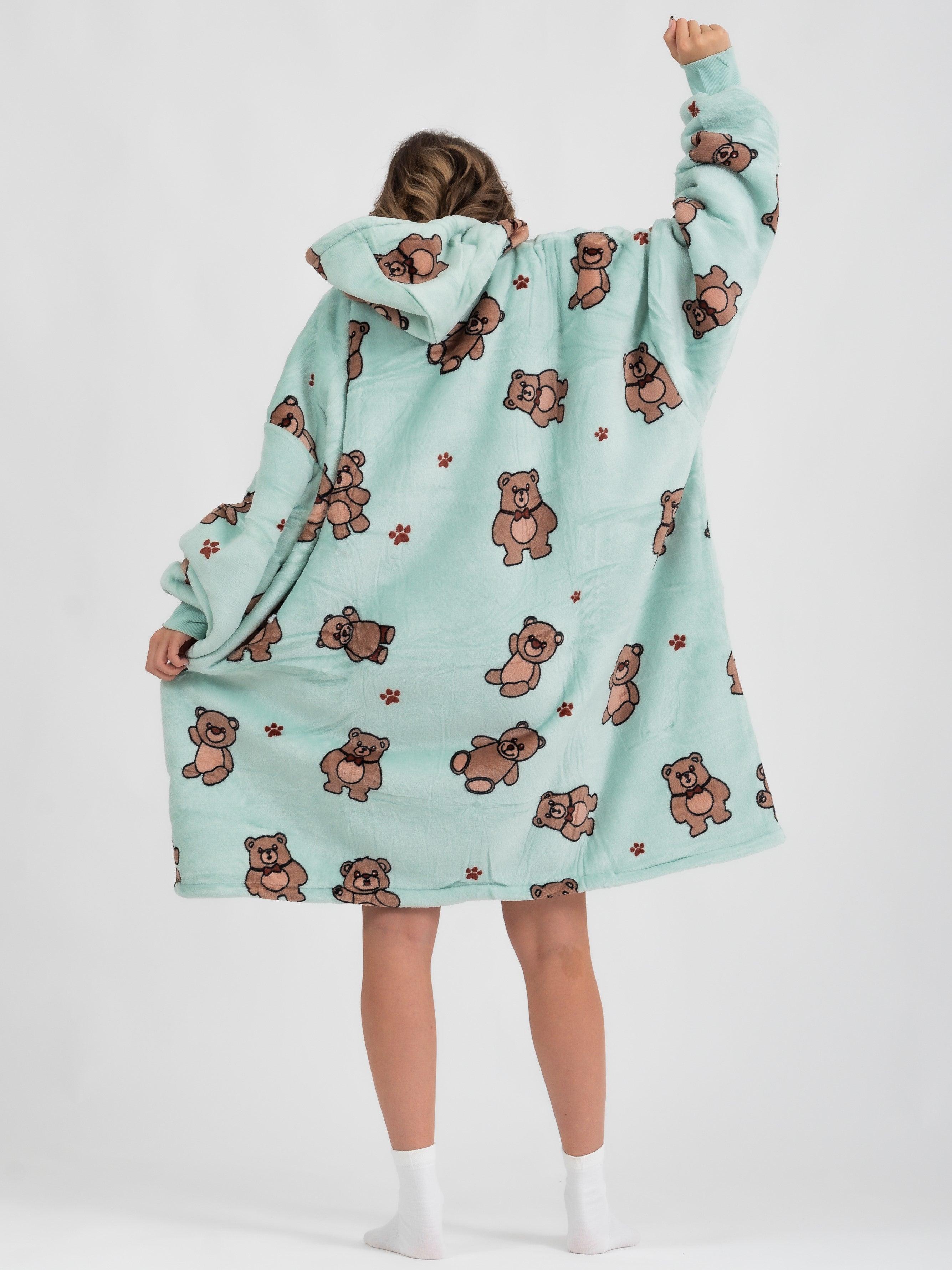 Moletom Oversized Com Capuz Ursinhos