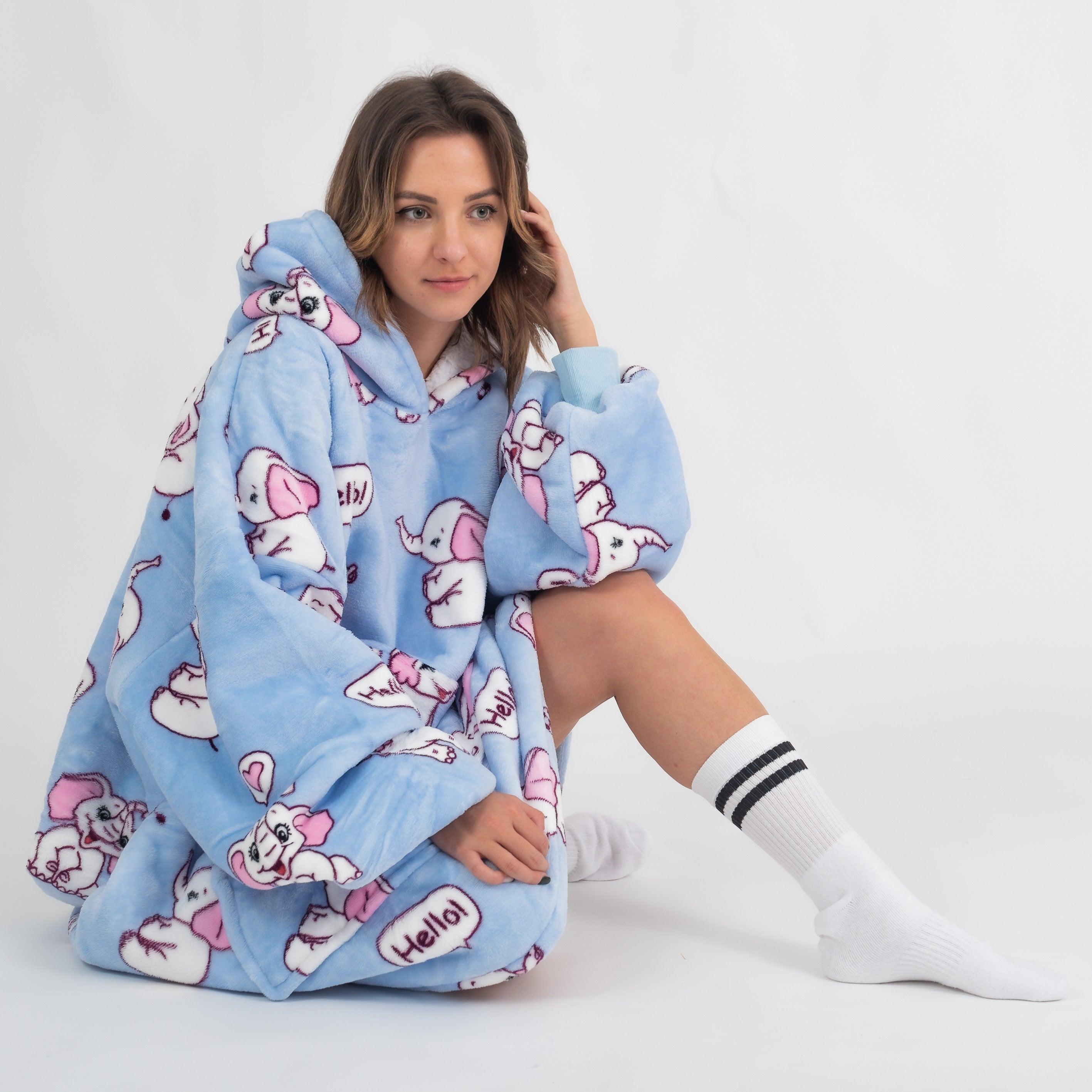 Moletom Oversized Com Capuz Elefante