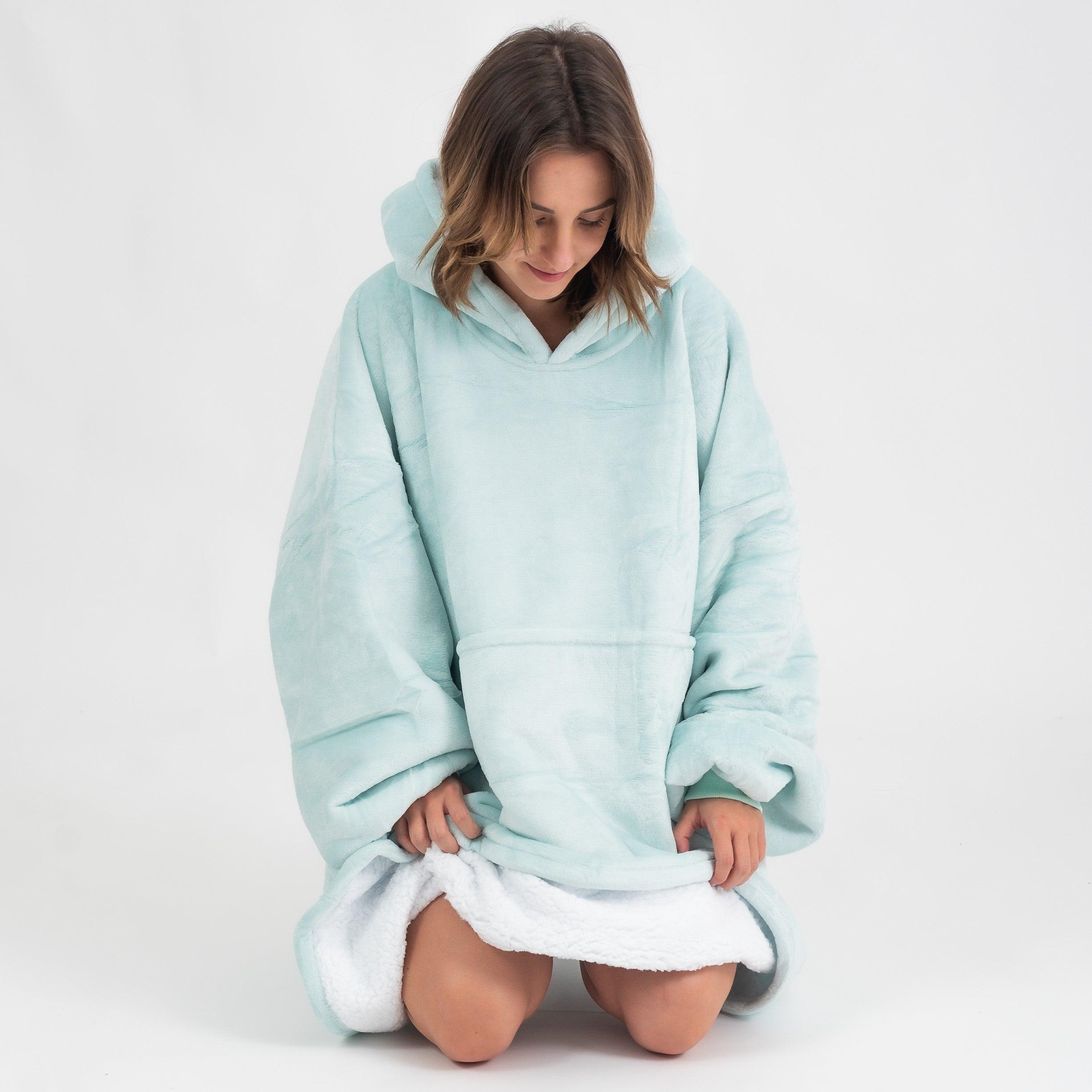 Moletom Oversized Com Capuz Verde