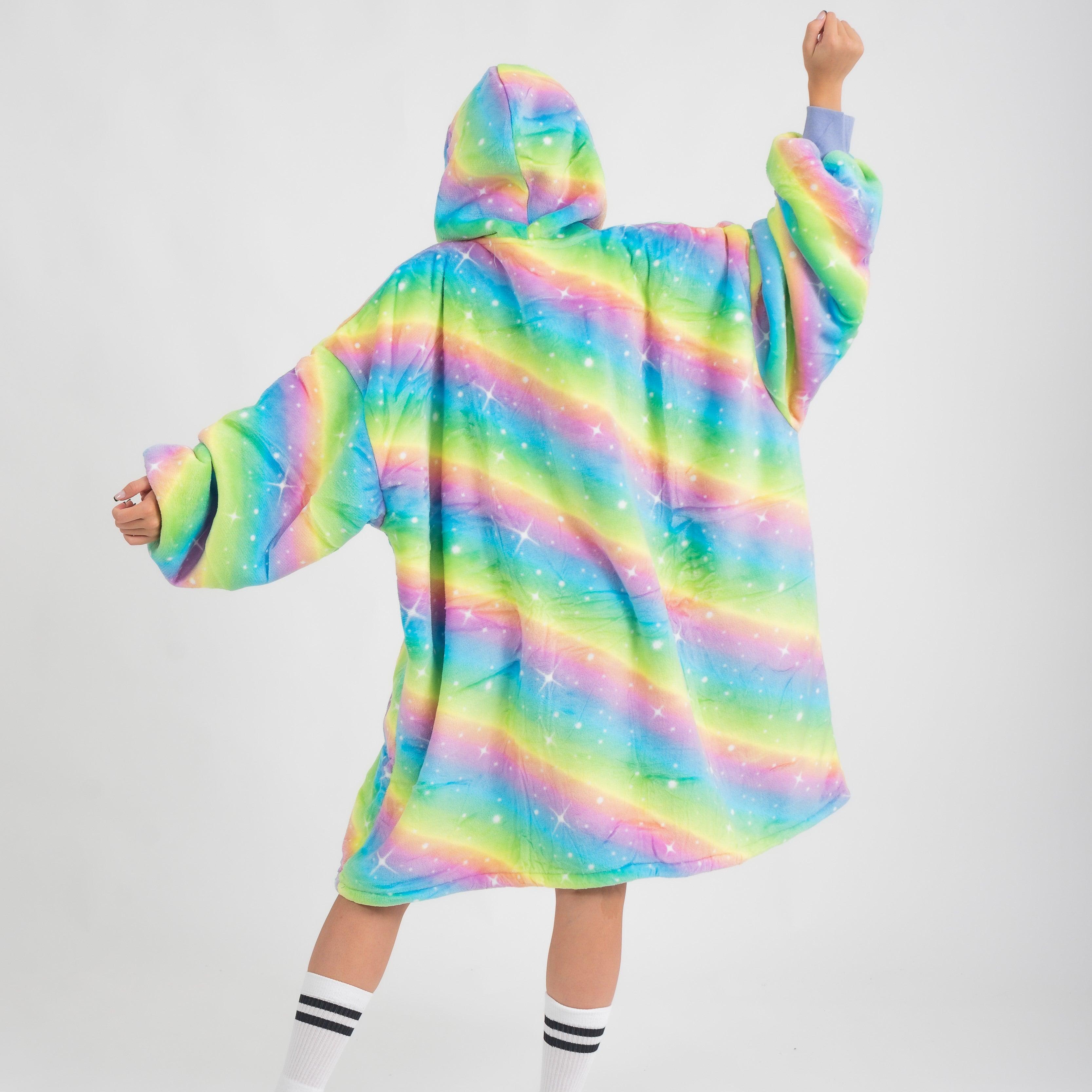 Moletom Oversized Com Capuz Colorido