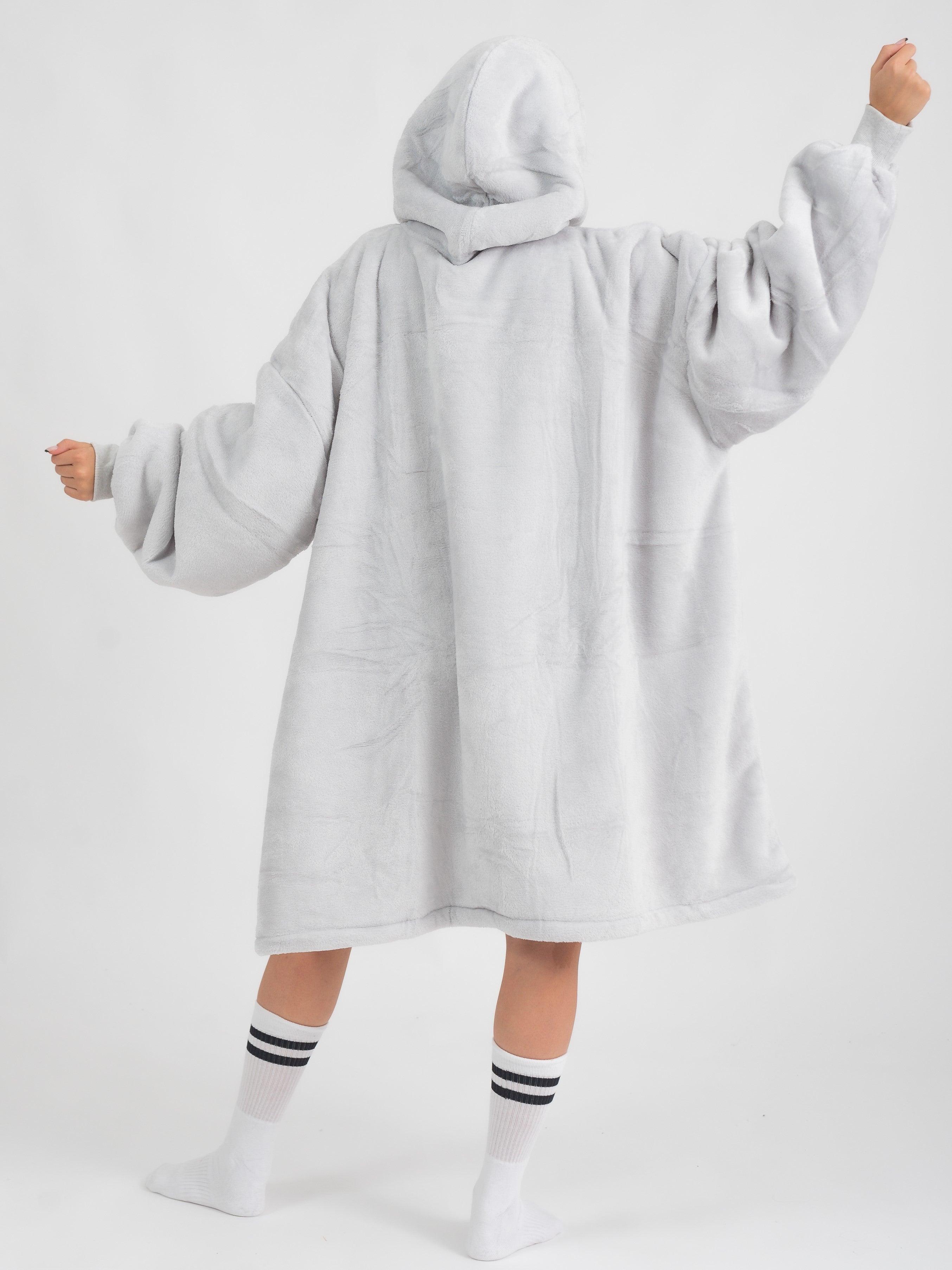 Moletom Oversized Com Capuz Branco