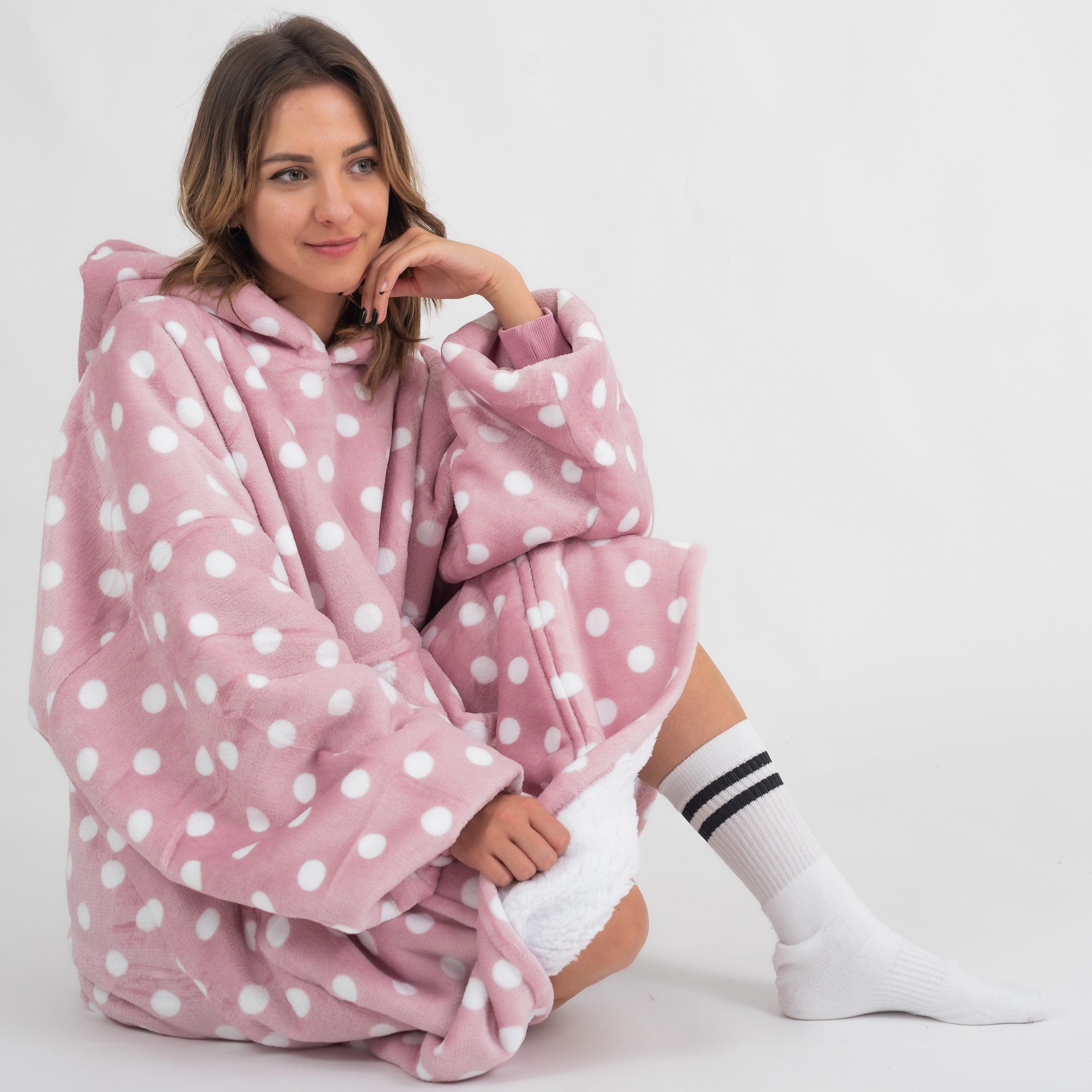 Moletom Oversized Com Capuz Pontos