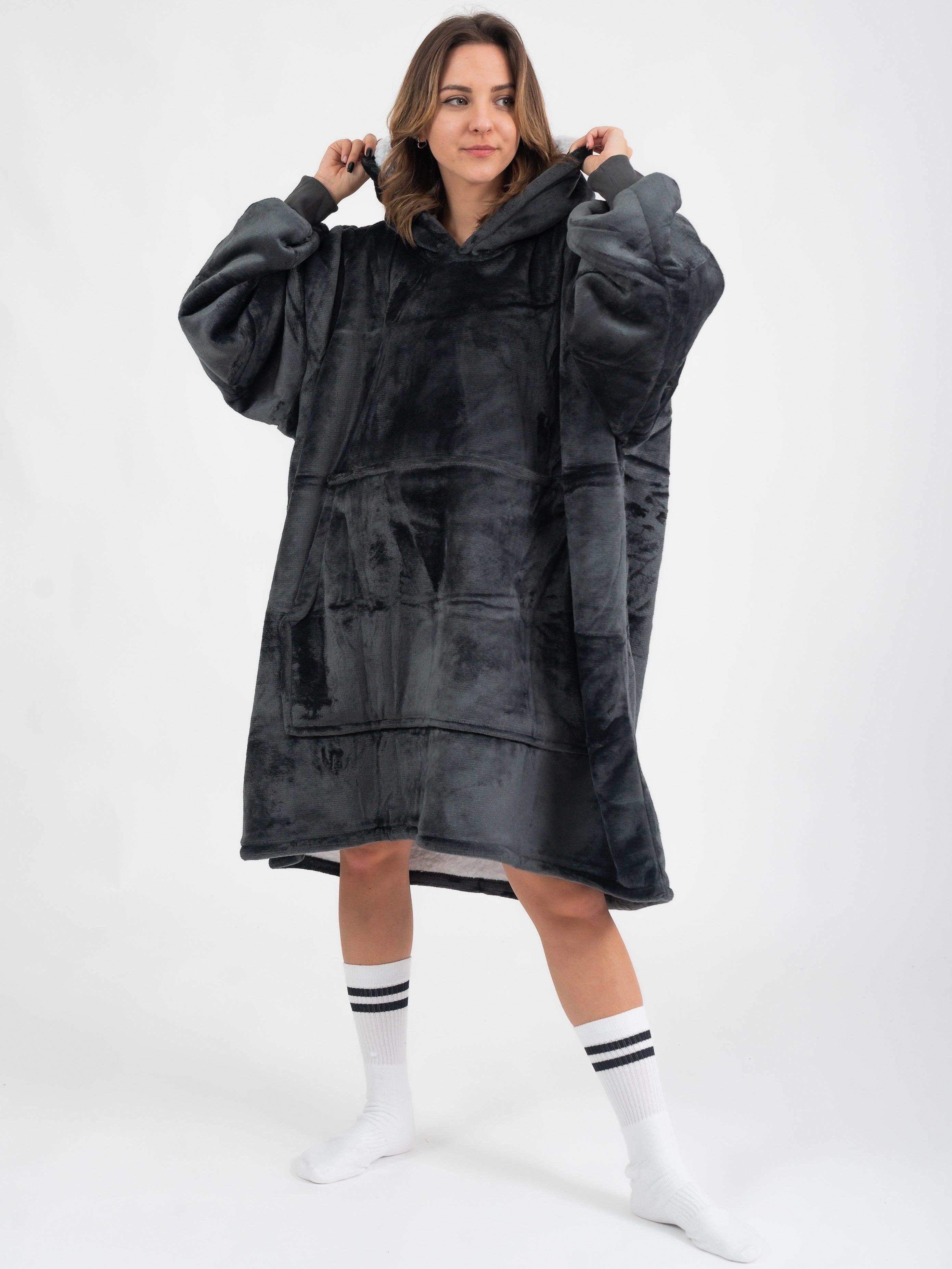 Moletom Oversized Com Capuz Preto
