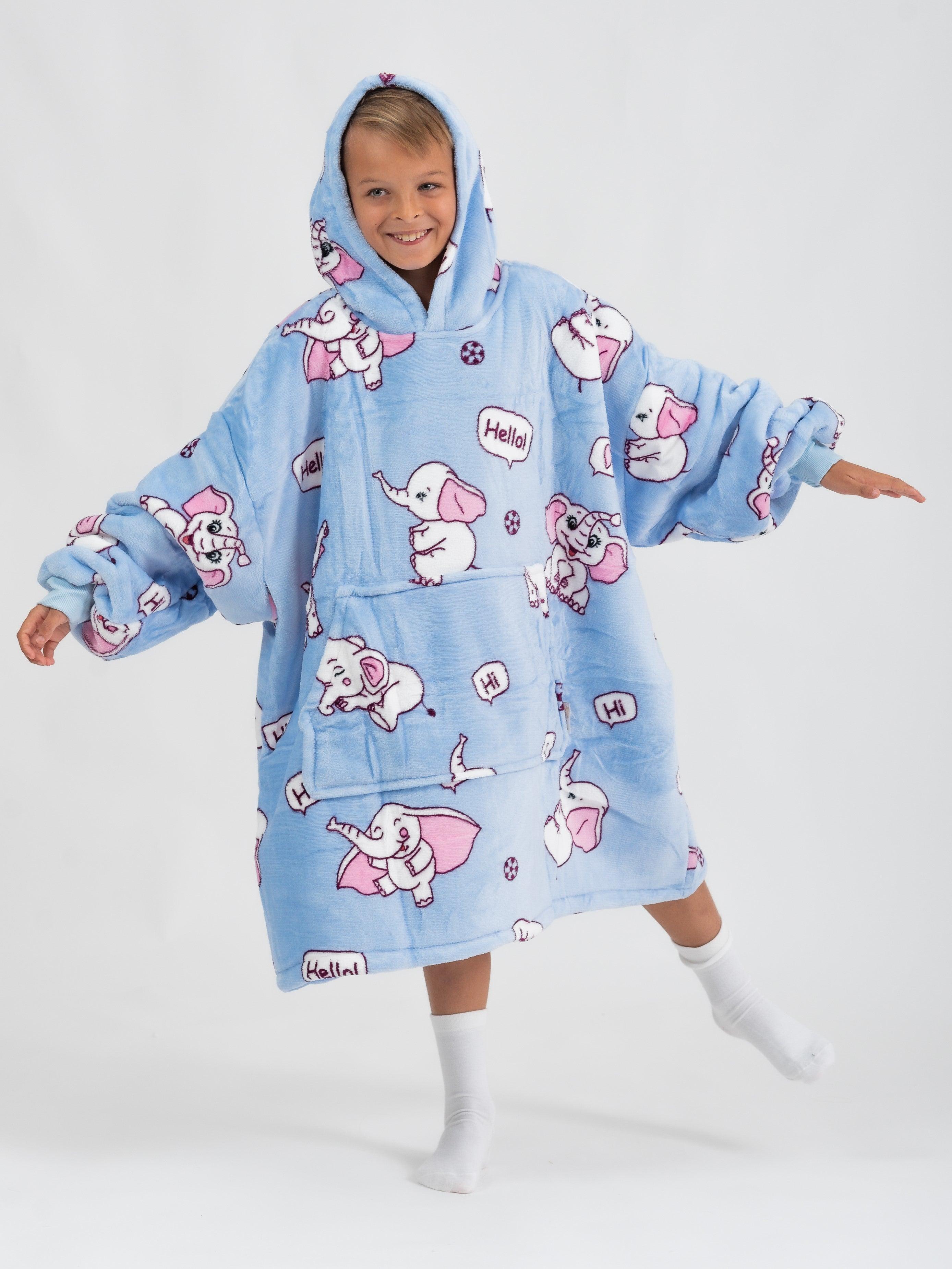 Moletom Oversized Com Capuz(Kids) Elefante