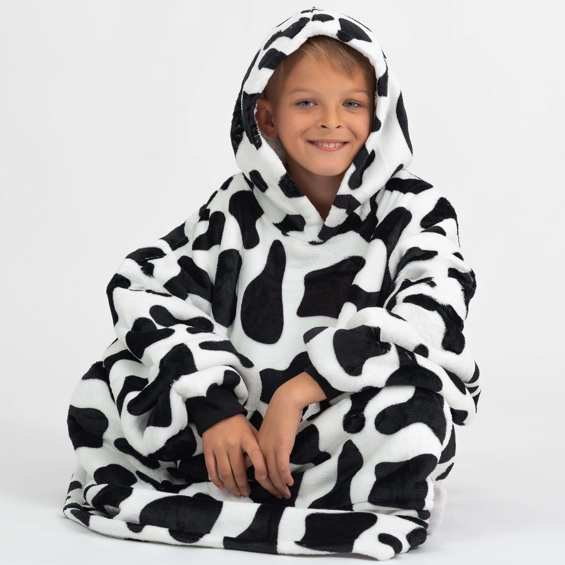 Moletom Oversized Com Capuz Kids Vaquinha