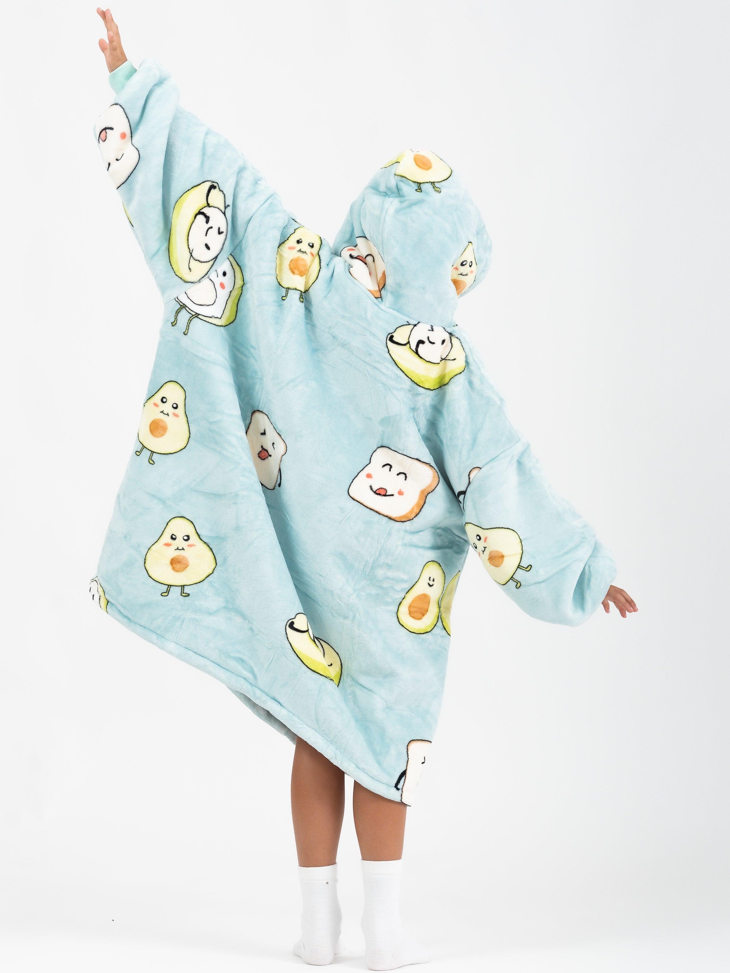 Moletom Oversized Com Capuz kids Abacate