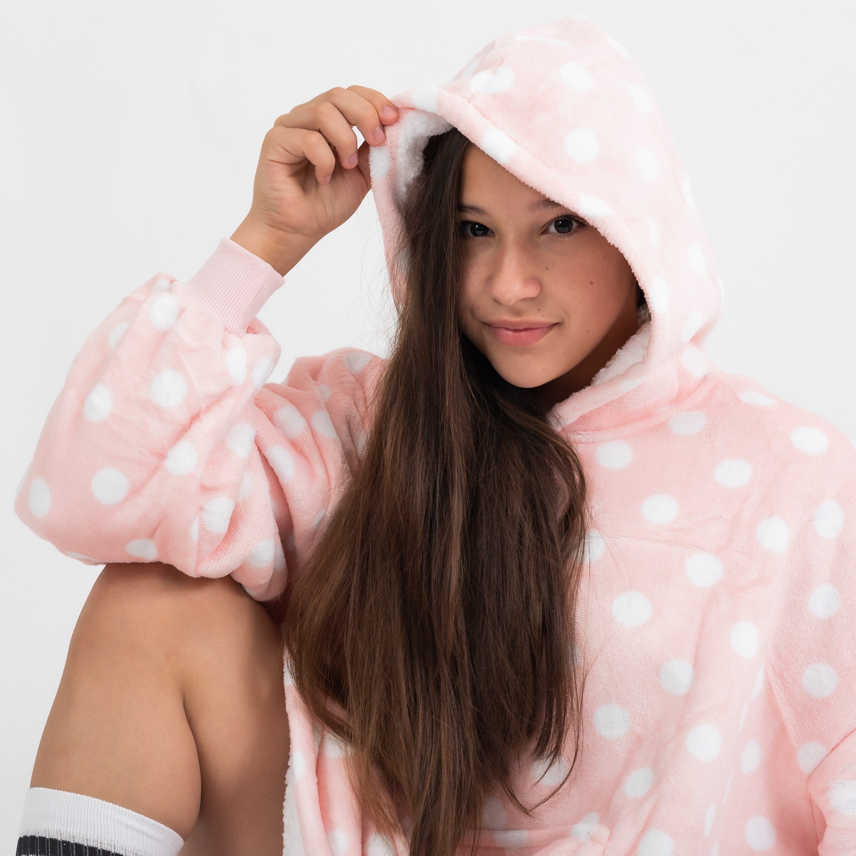 Moletom Oversized Com Capuz Kids Pontos