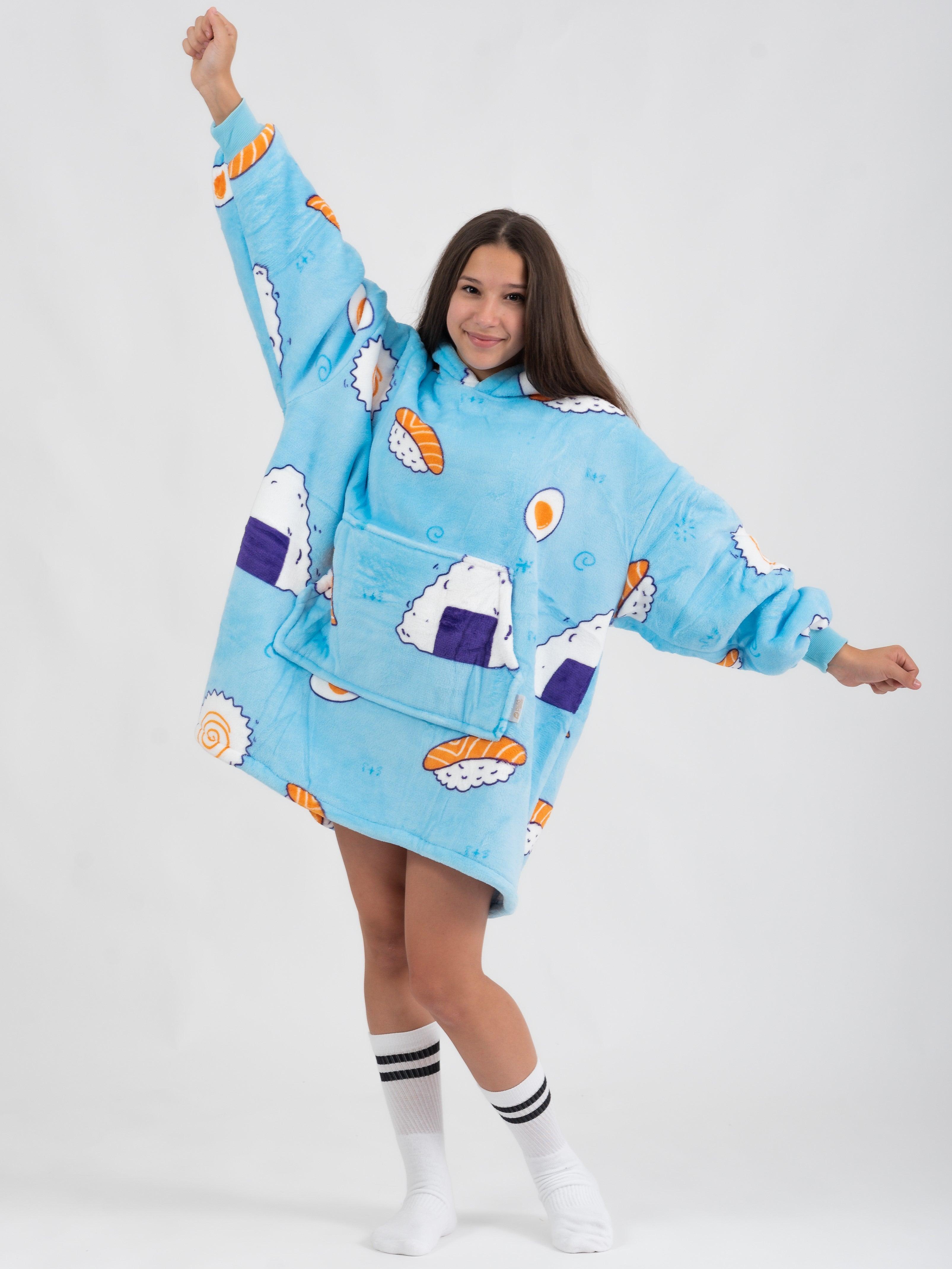 Moletom Oversized Com Capuz Kids Sushi