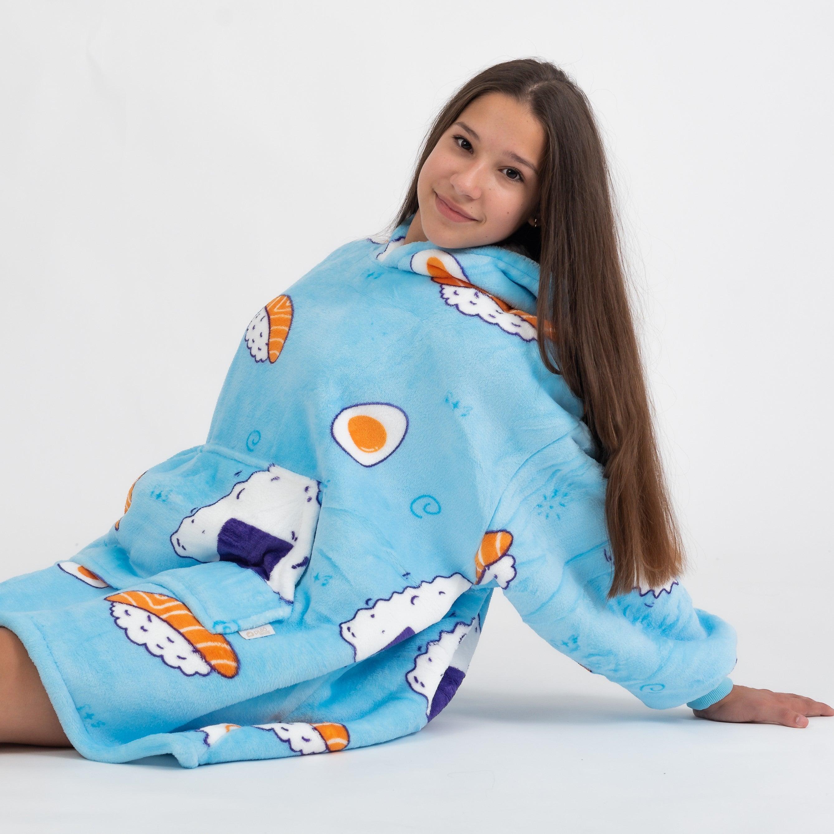 Moletom Oversized Com Capuz Kids Sushi