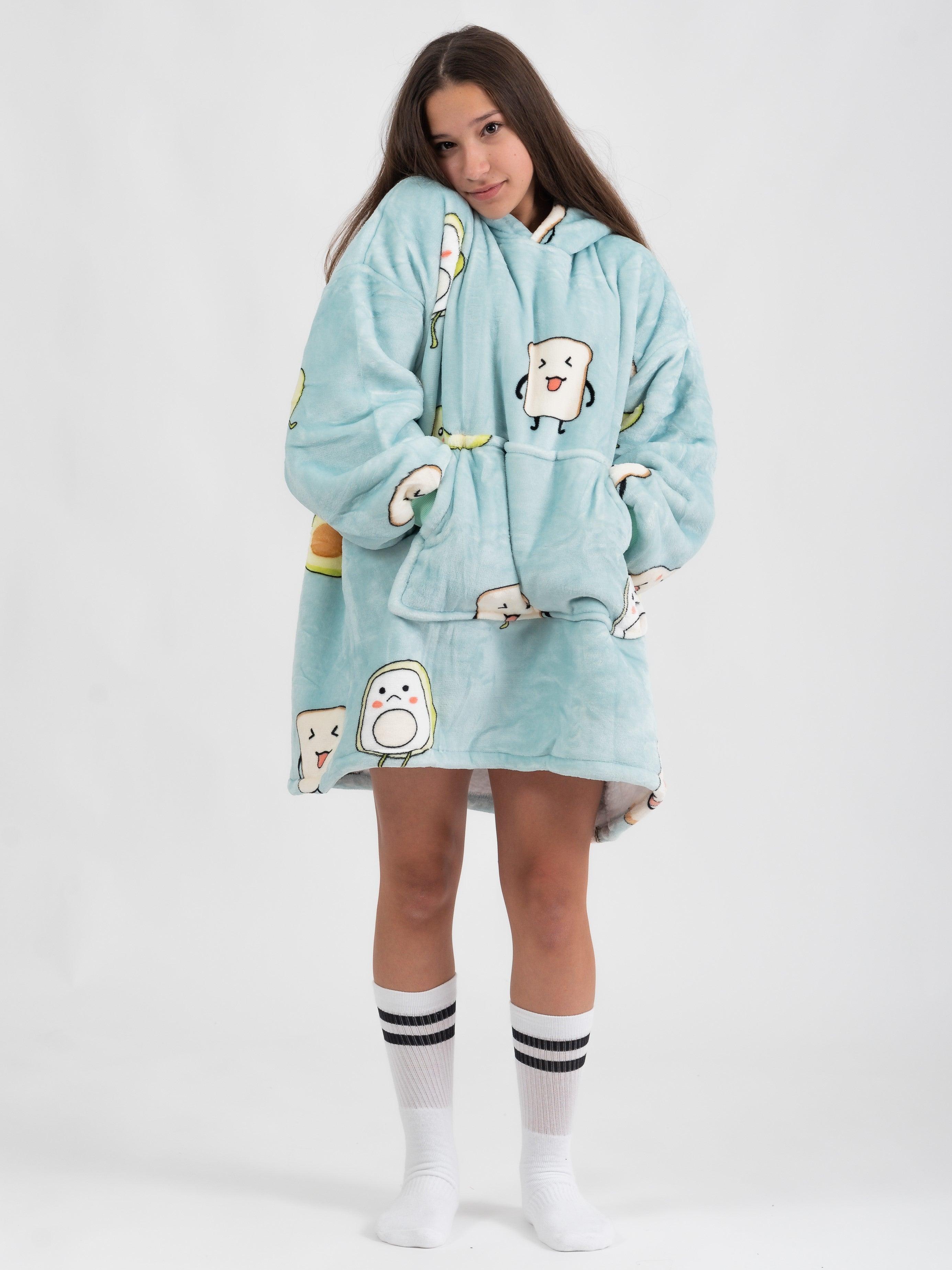 Moletom Oversized Com Capuz kids Abacate