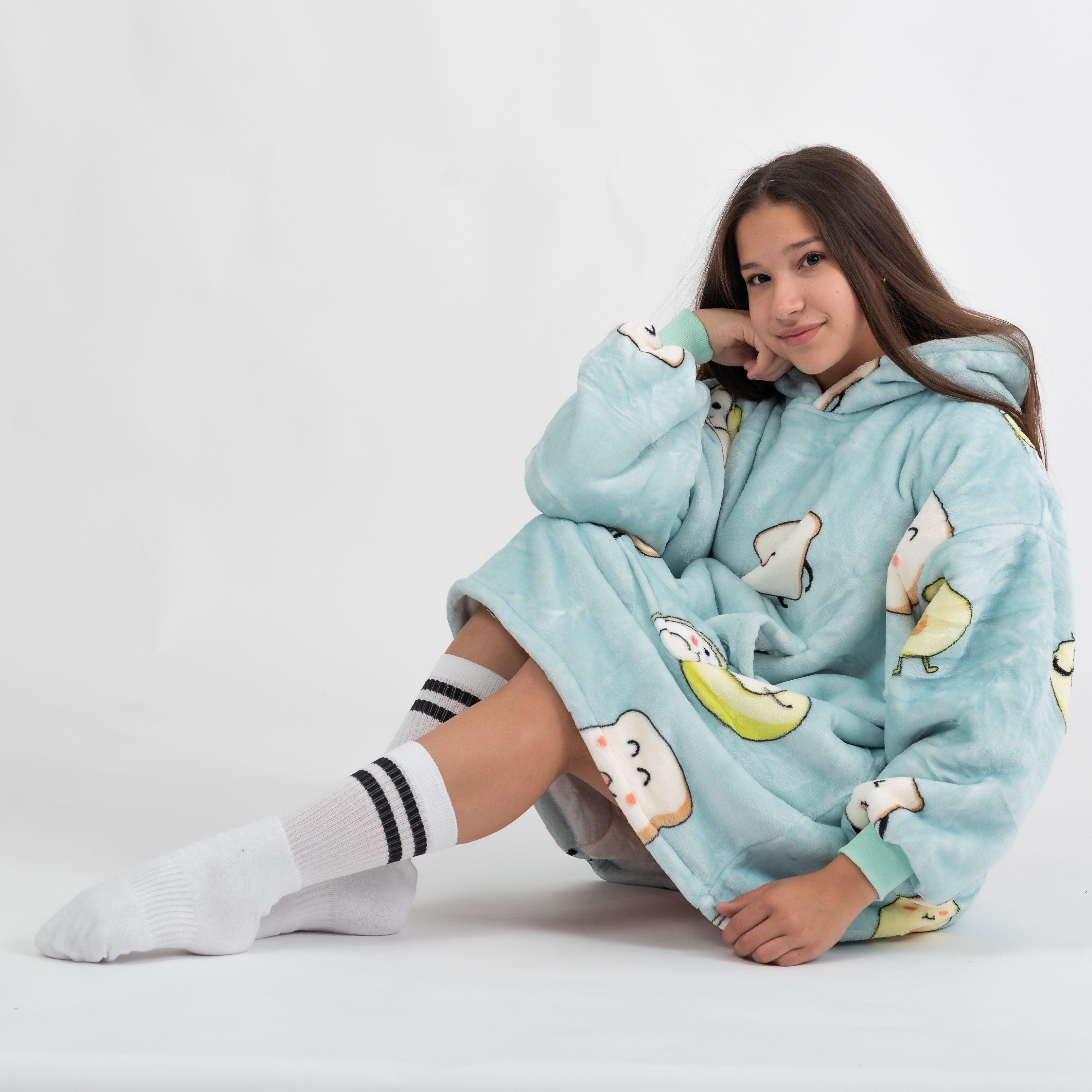 Moletom Oversized Com Capuz kids Abacate