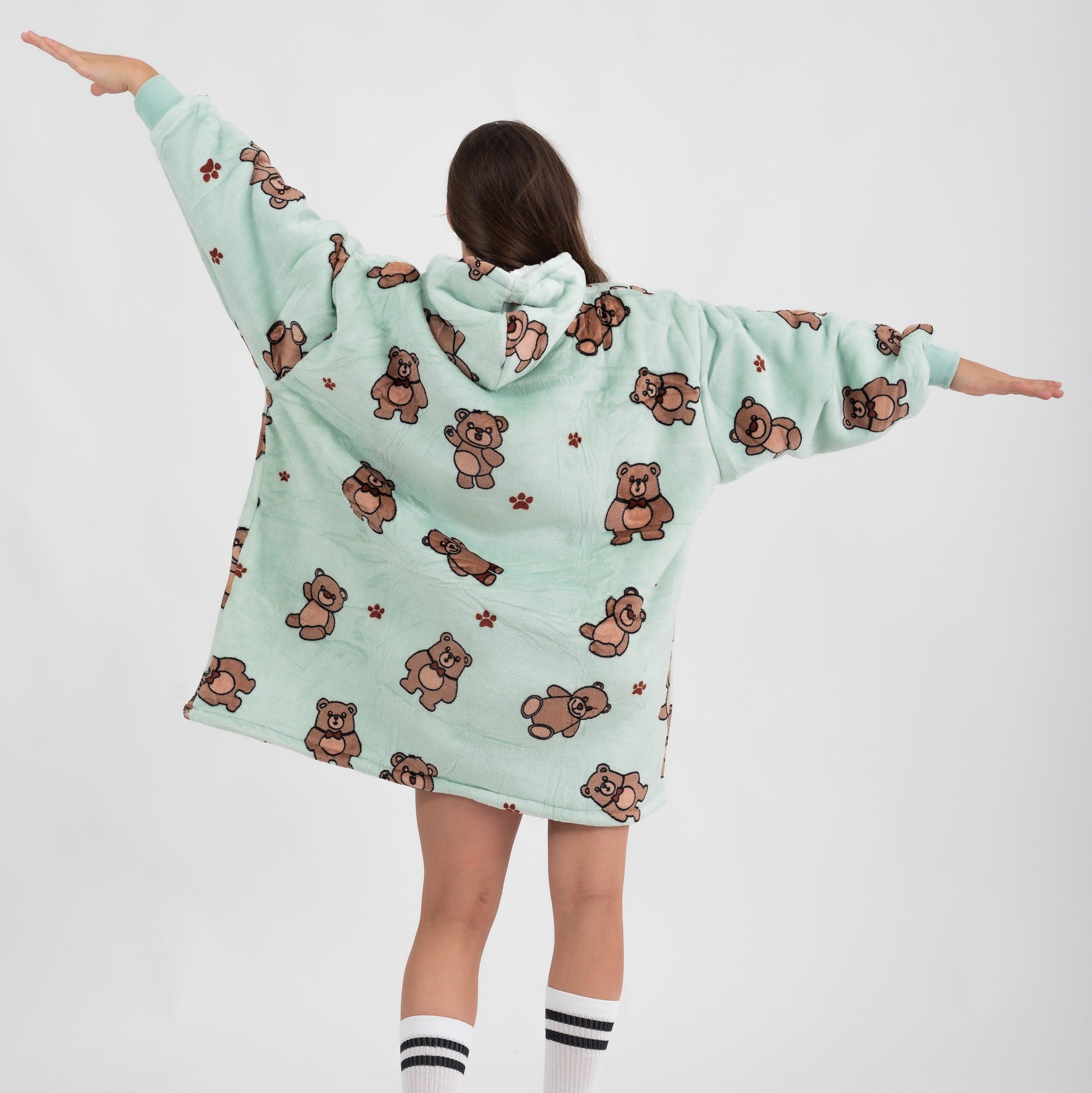 Moletom Oversized Com Capuz Kids Ursinhos