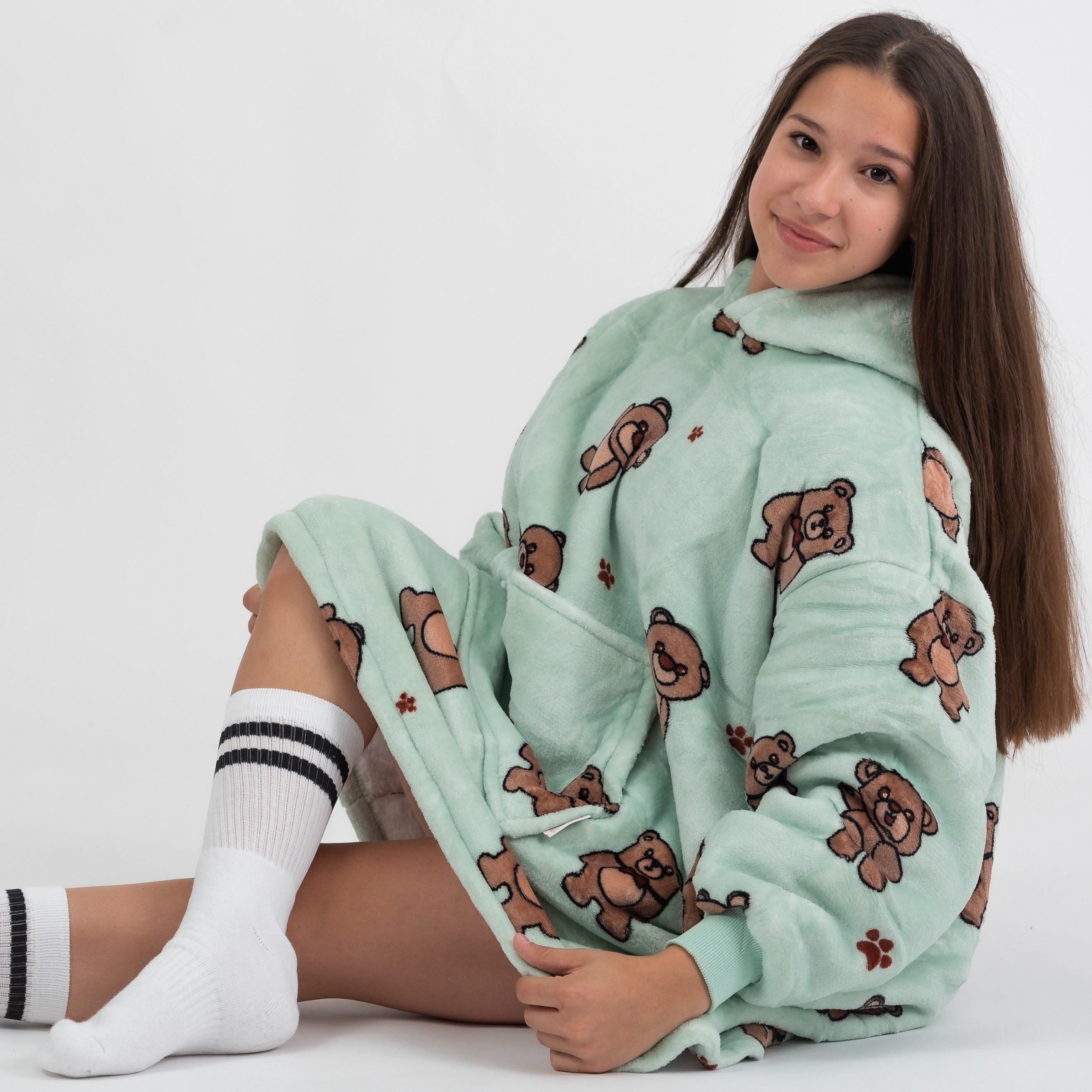Moletom Oversized Com Capuz Kids Ursinhos
