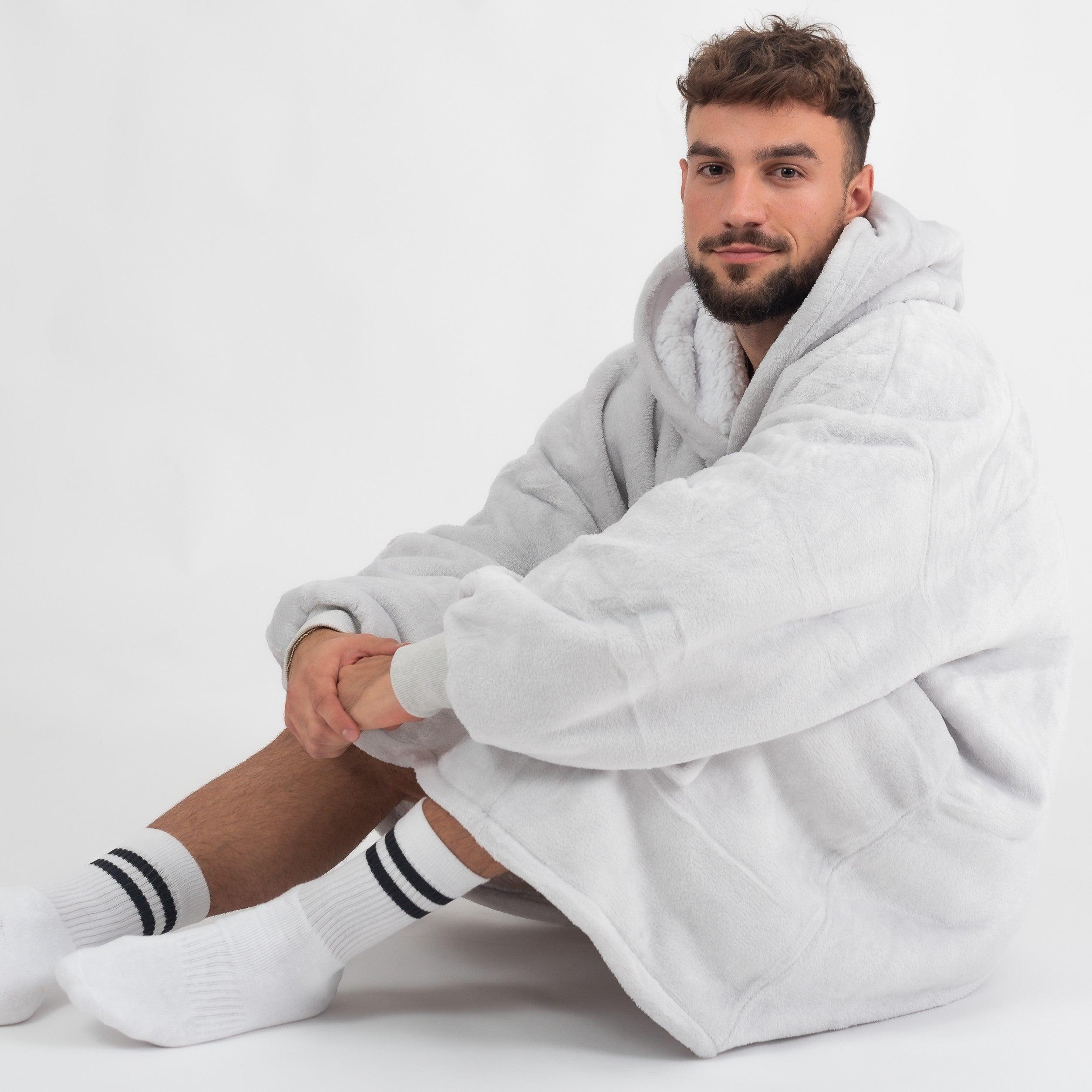 Moletom Oversized Com Capuz Branco