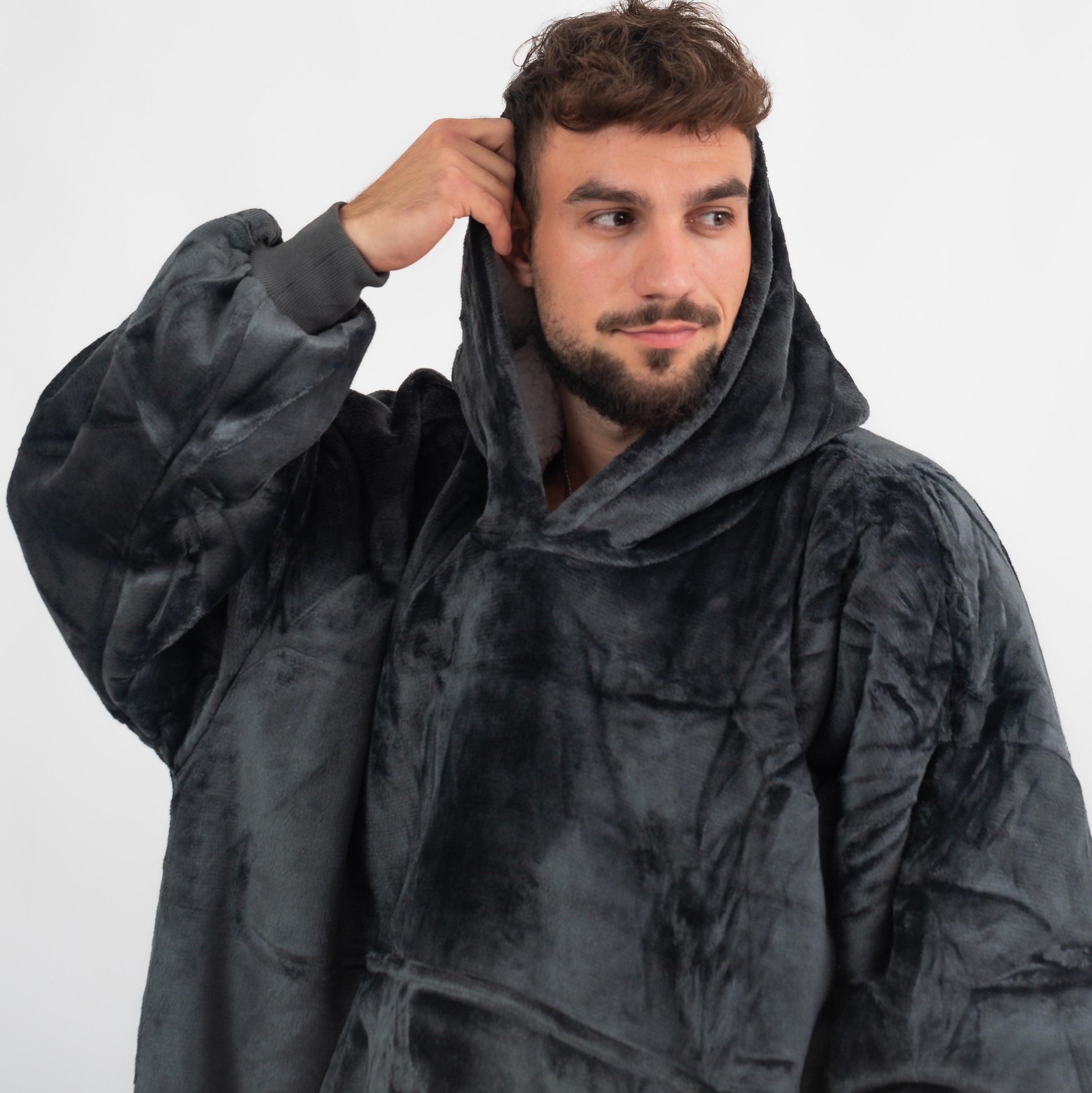 Moletom Oversized Com Capuz Preto