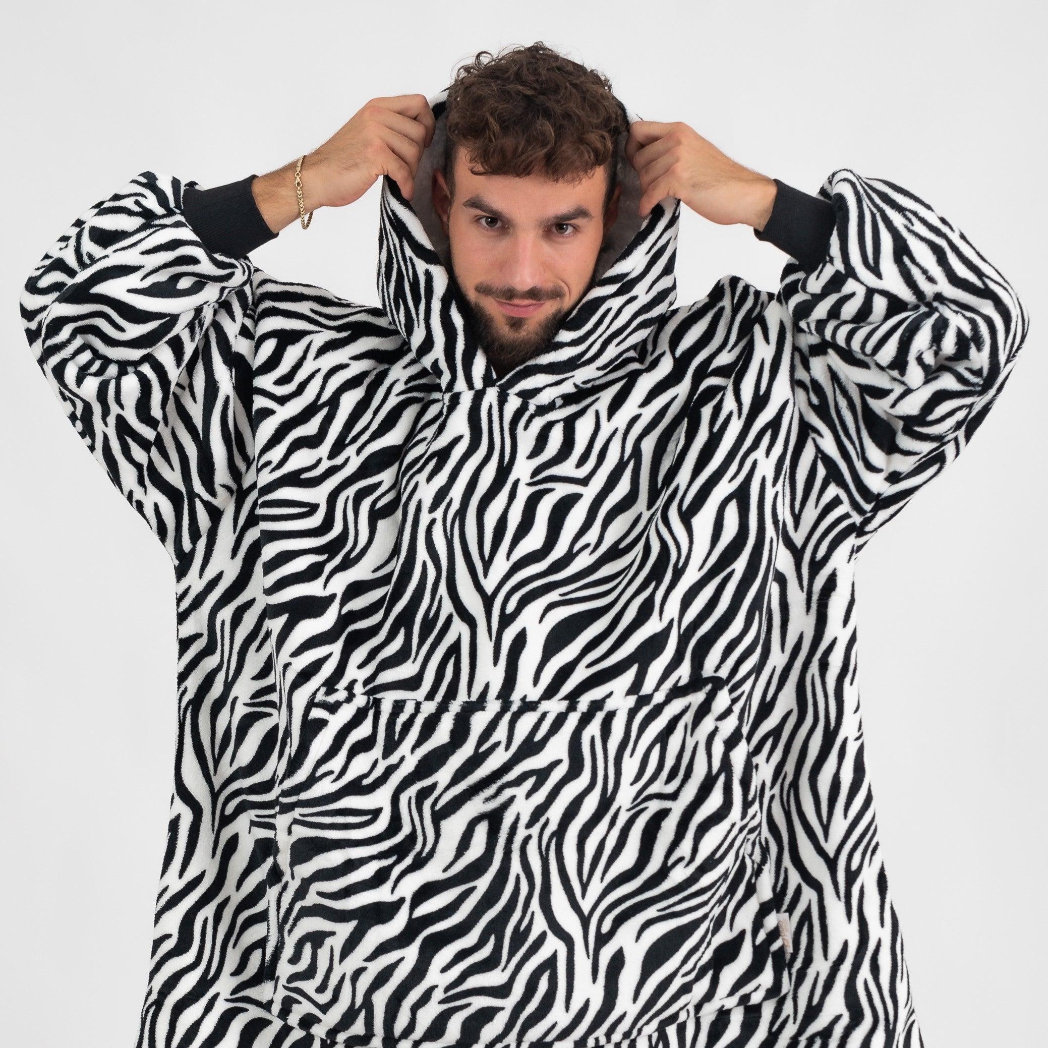 Moletom Oversized Com Capuz Zebra