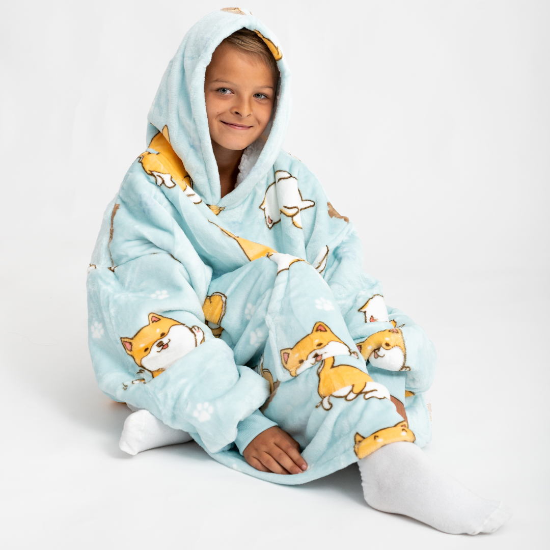 Moletom Oversized Com Capuz (Kids) Shiba Inu