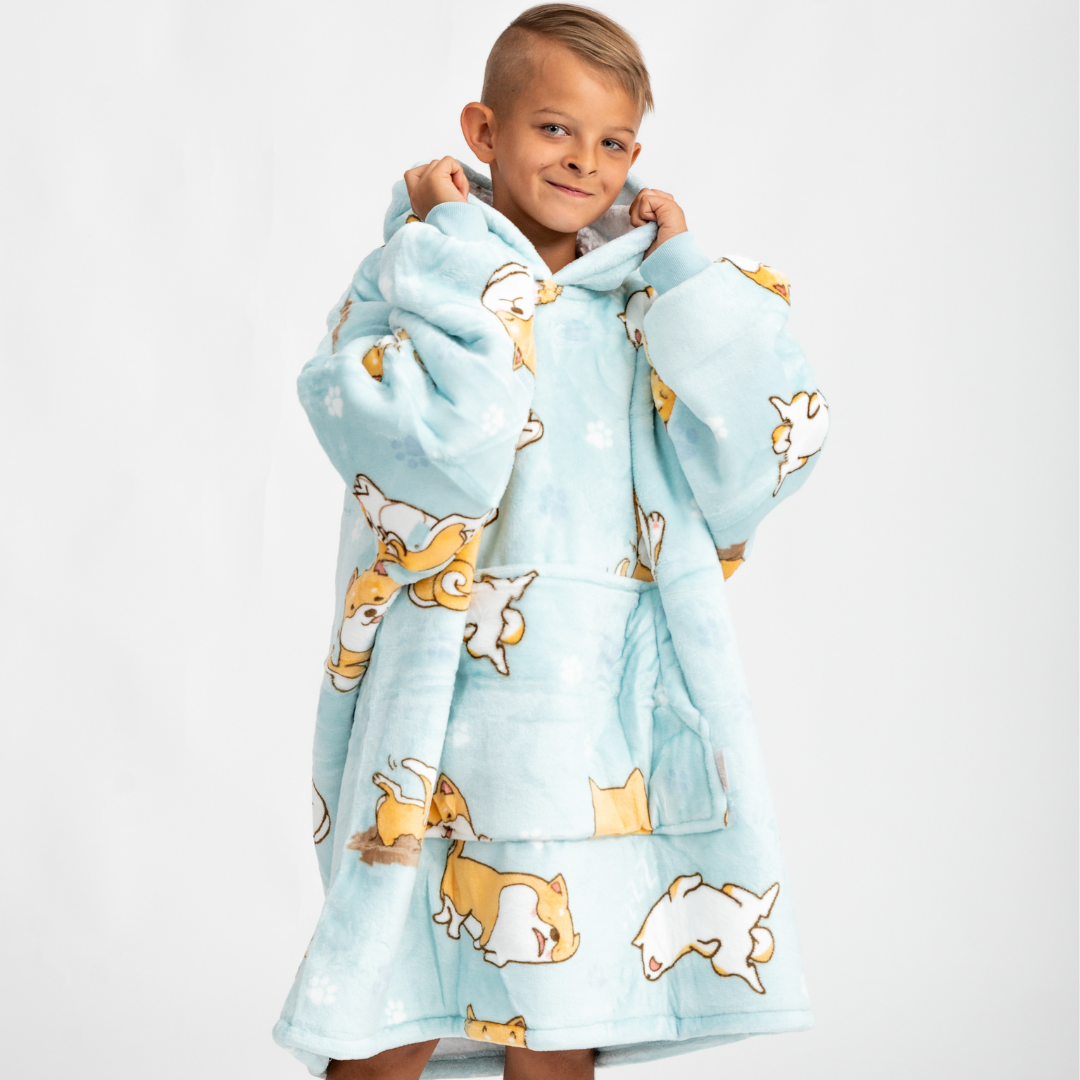 Moletom Oversized Com Capuz (Kids) Shiba Inu