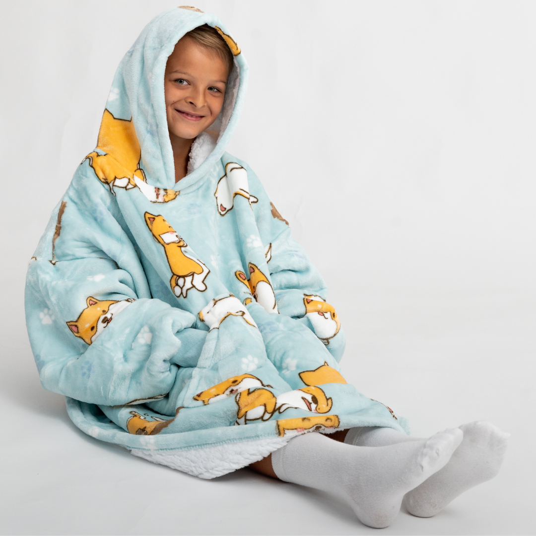 Moletom Oversized Com Capuz (Kids) Shiba Inu