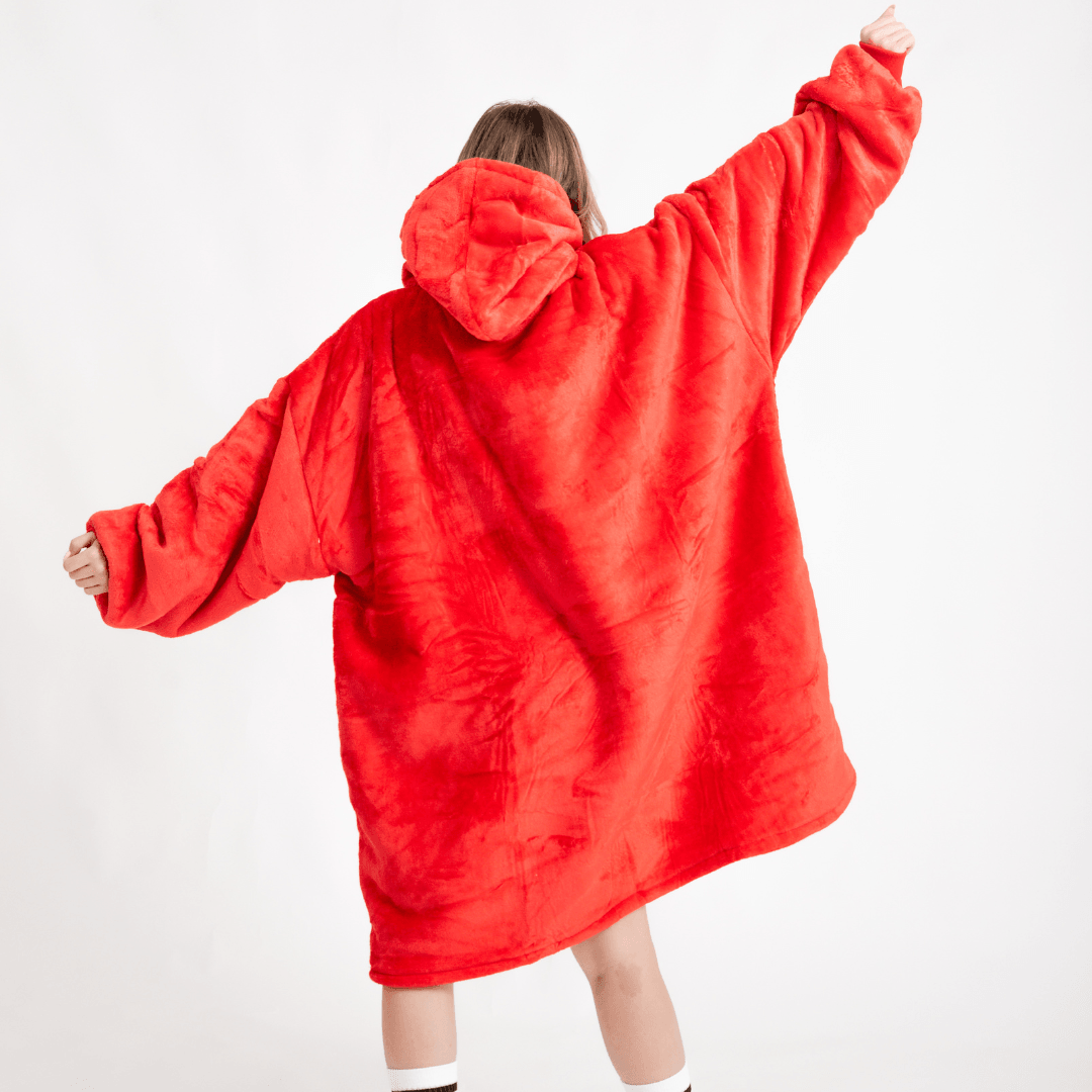 Moletom Oversized Com Capuz Laranja