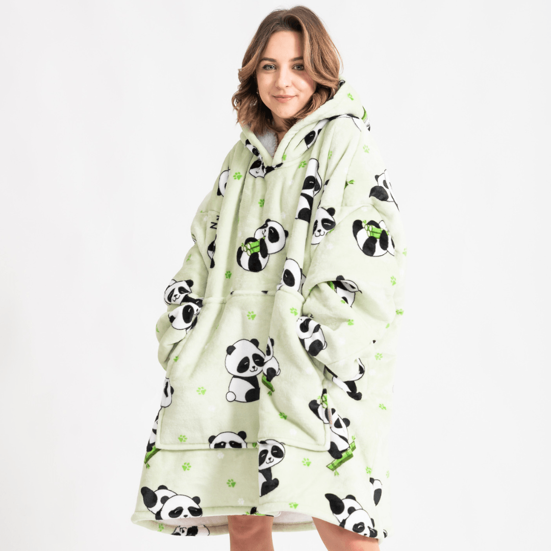 Moletom Oversized Com Capuz Panda