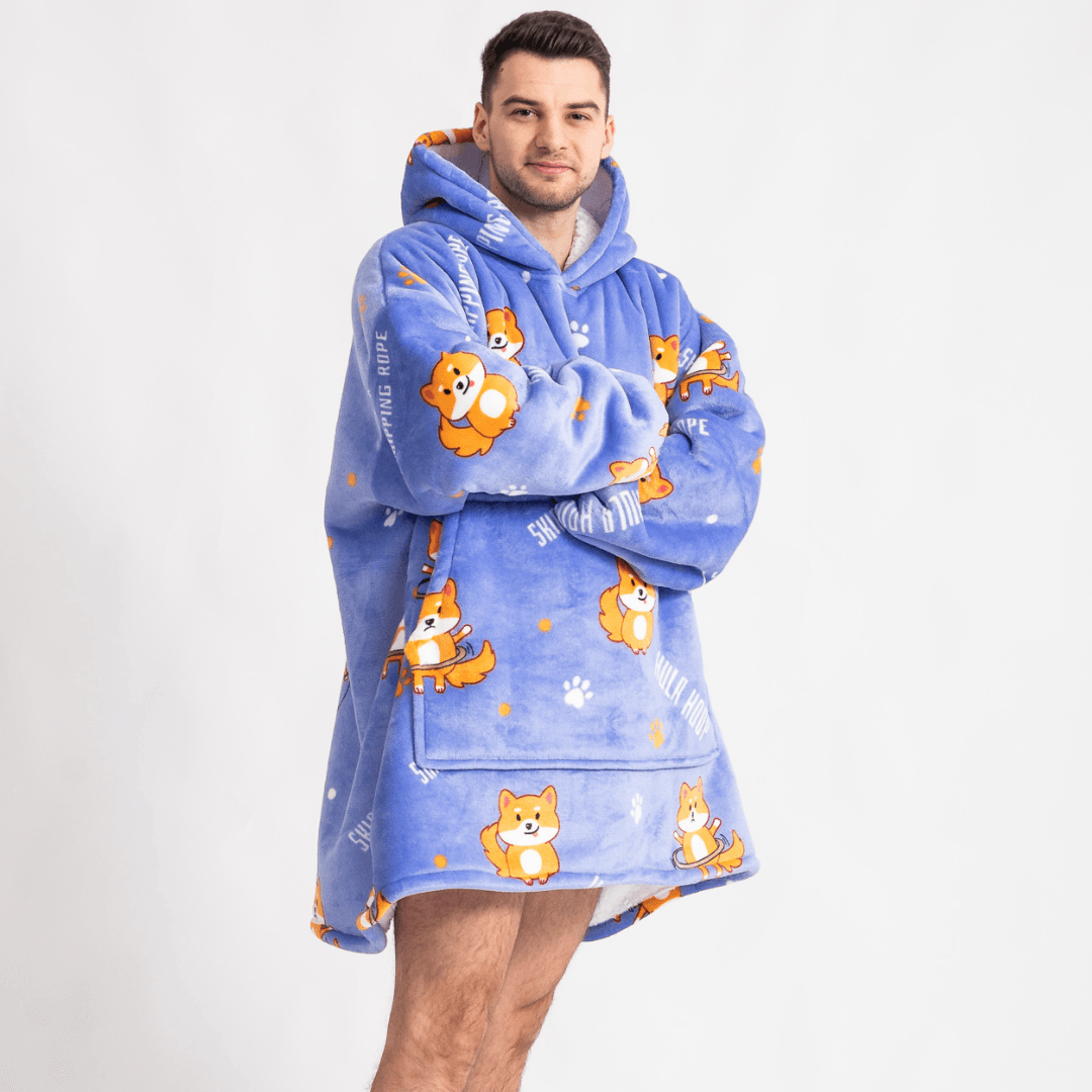 Moletom Oversized Com Capuz Raposa