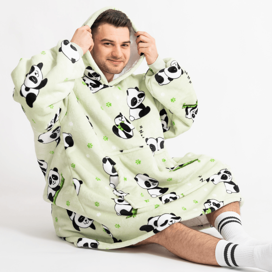 Moletom Oversized Com Capuz Panda