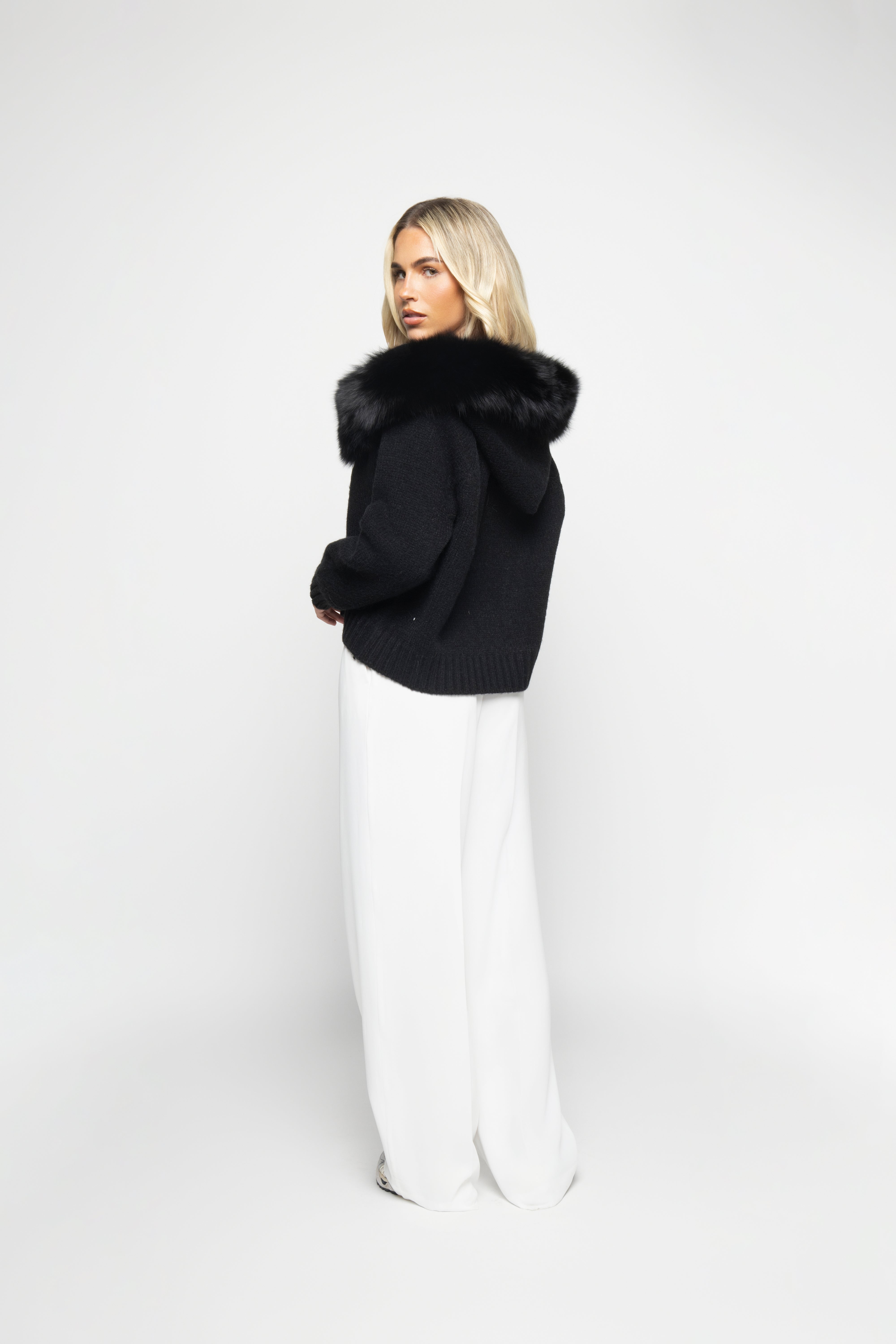 Velvet Cardigan - Preto