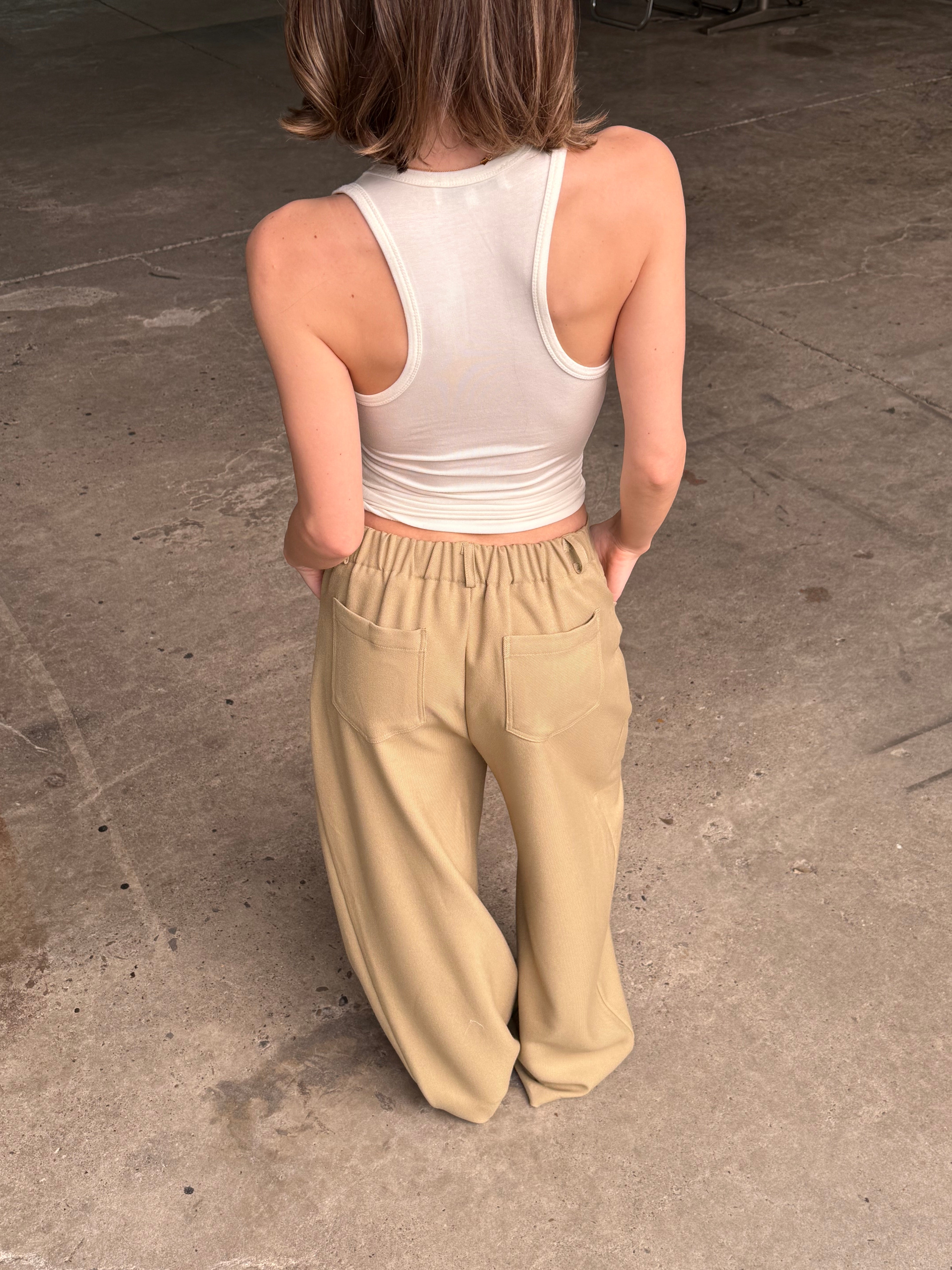 Calça Alfaiataria Clássica Camel