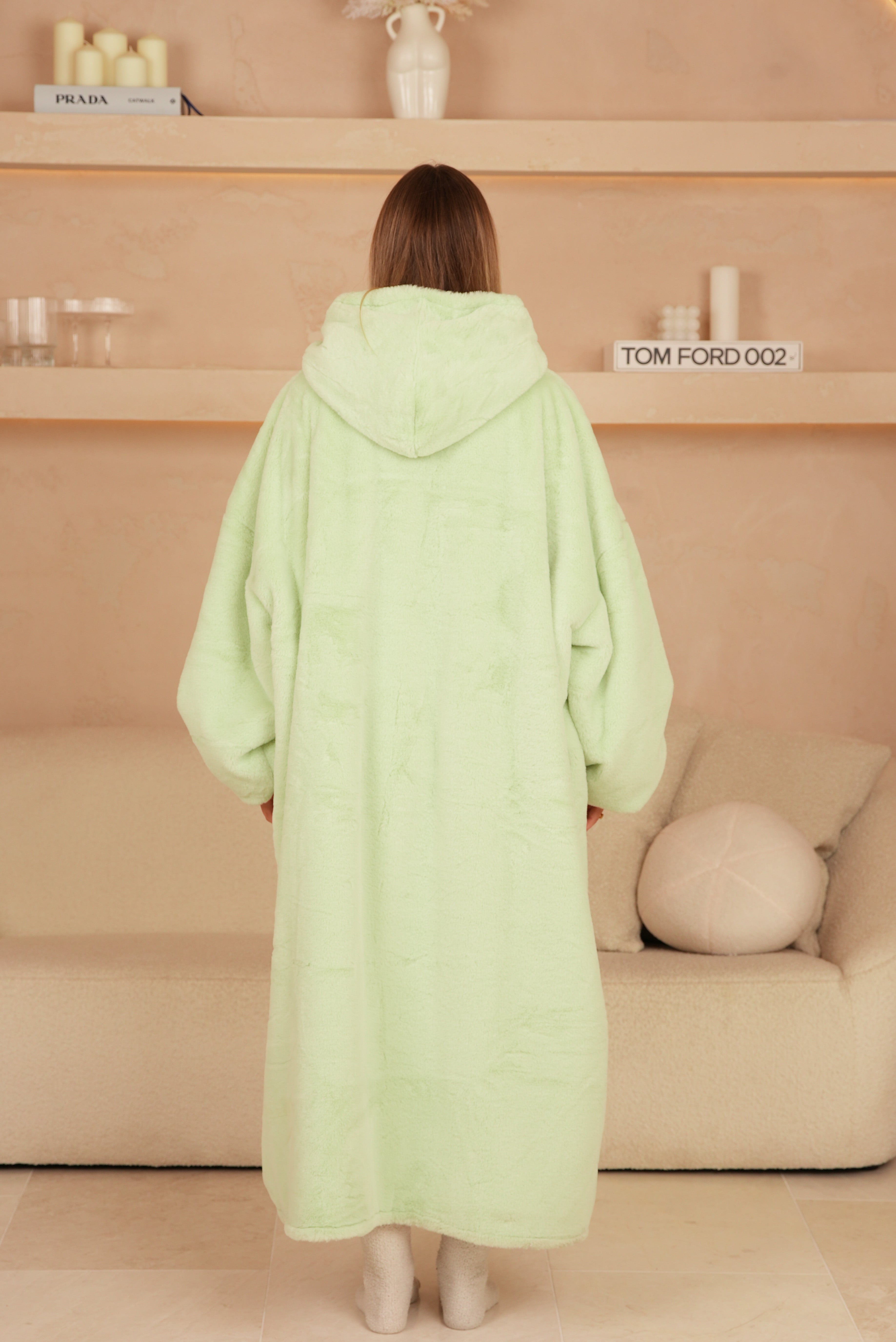 Moletom Oversized Com Capuz Long Kiwi