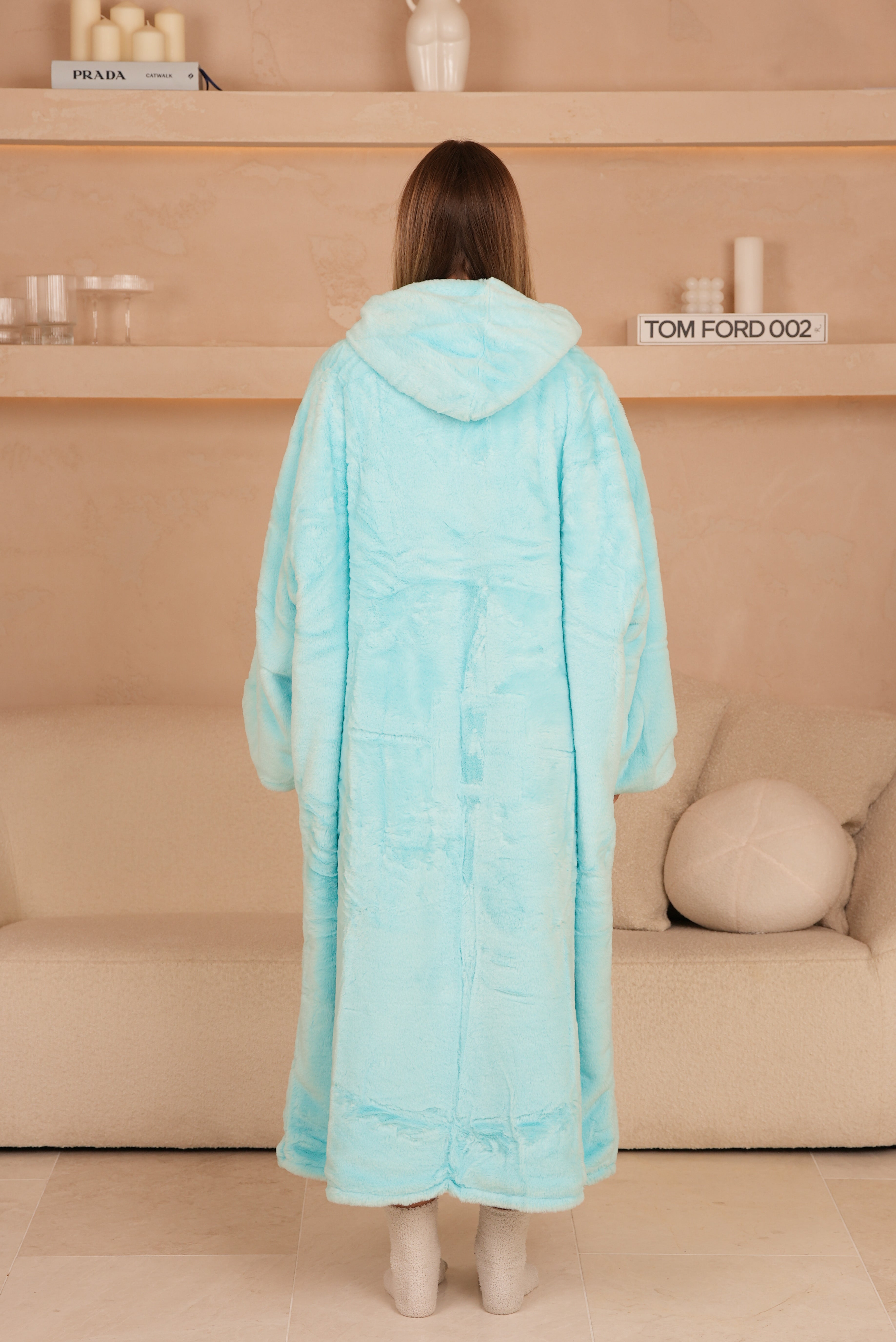 Moletom Oversized Com Capuz Long Bubbles