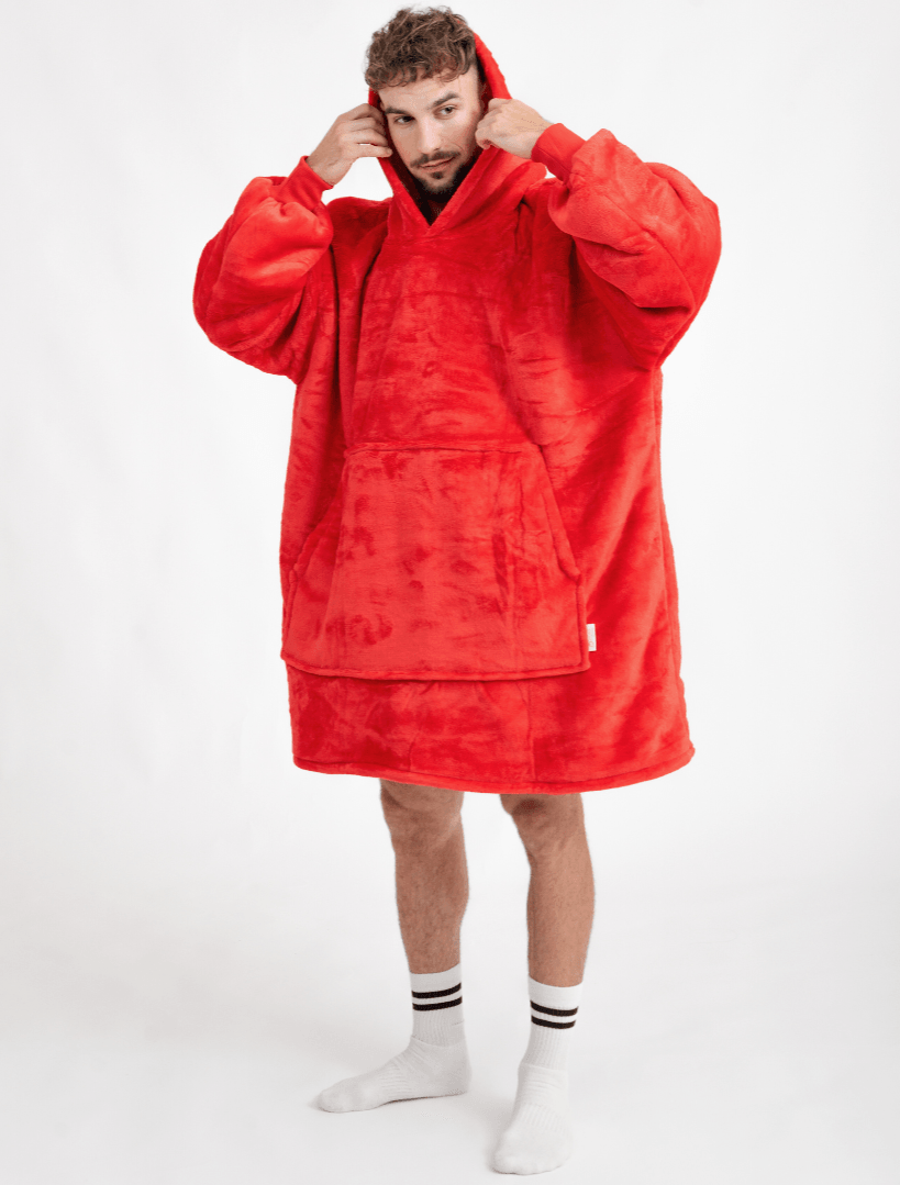Moletom Oversized Com Capuz Laranja