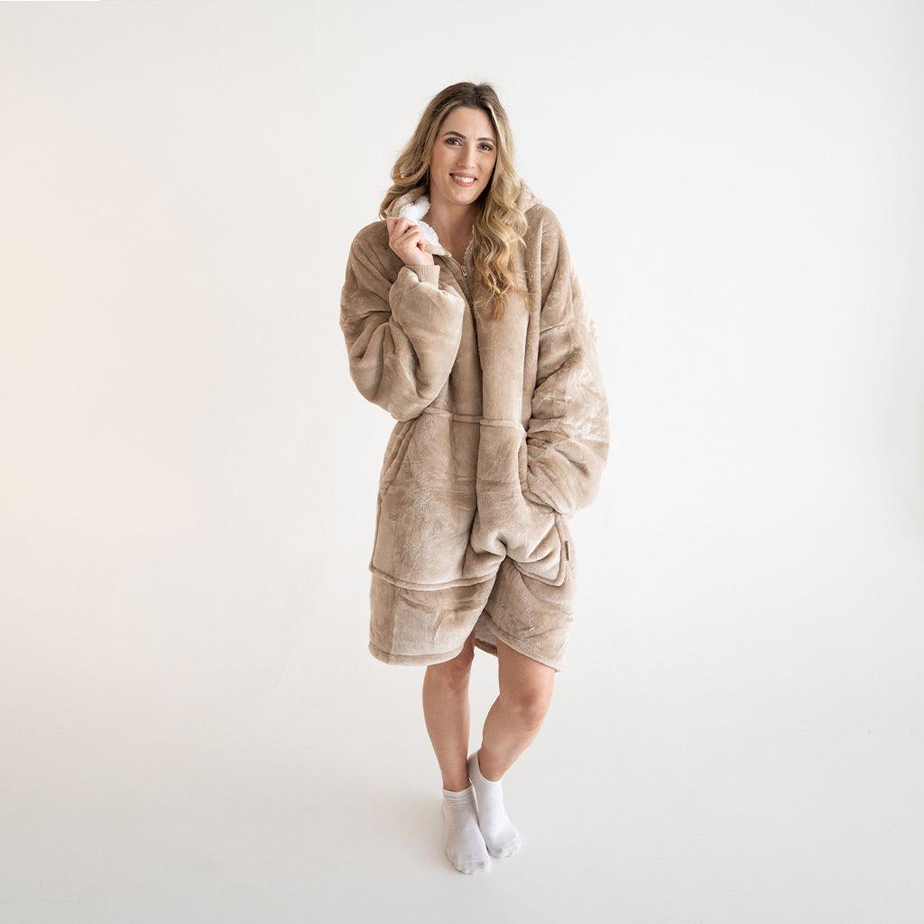 Moletom Oversized Com Capuz Para Amamentação