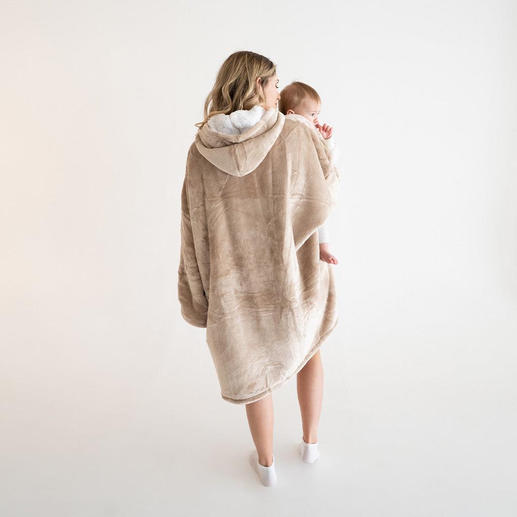 Moletom Oversized Com Capuz Para Amamentação