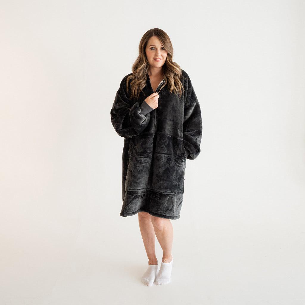 Moletom Oversized Com Capuz Para Amamentação