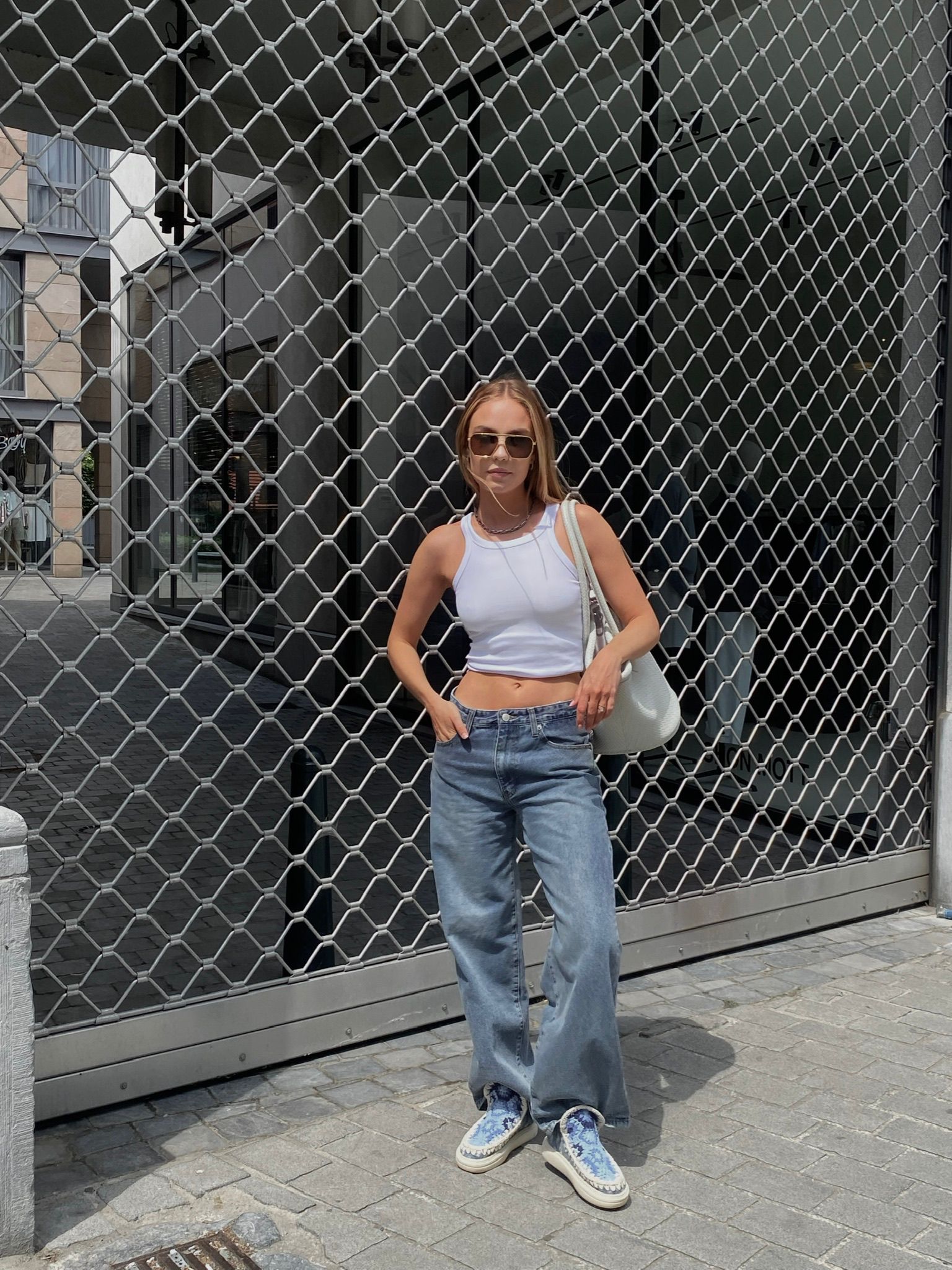 Calça Jeans Billie Dad Azul