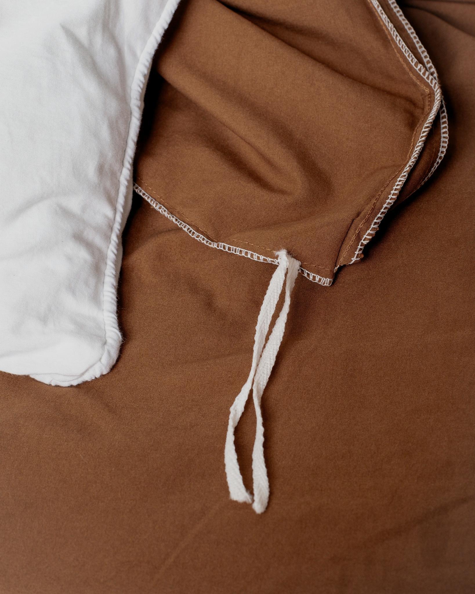Duvet Solid Washed - Marrom