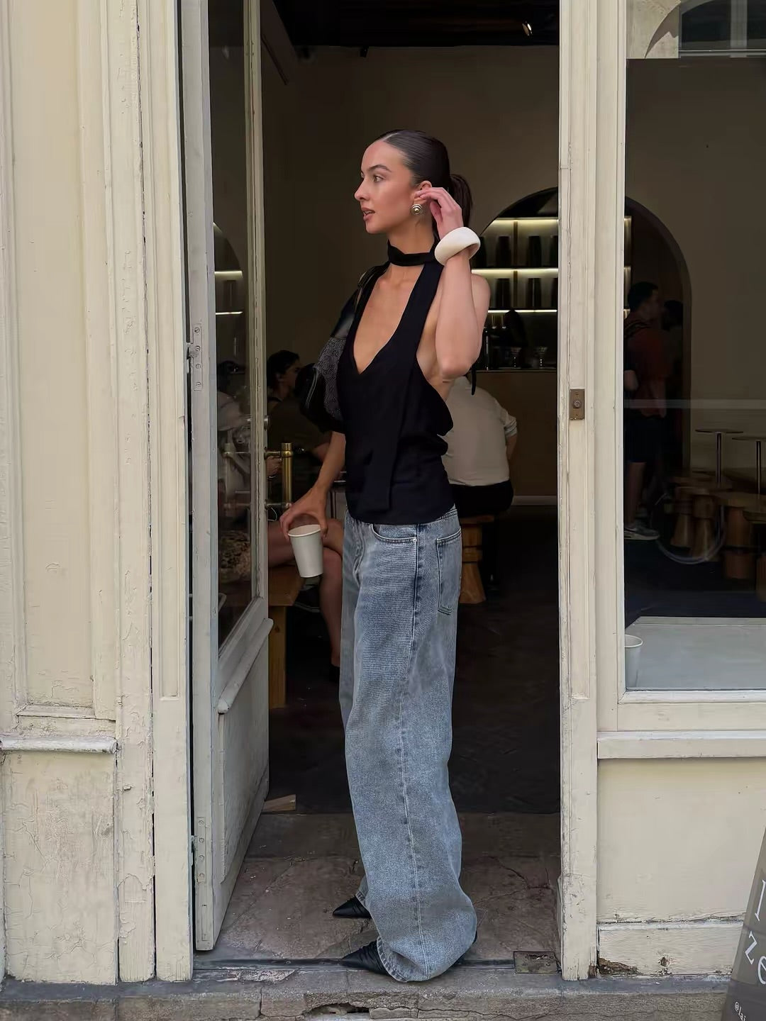 Calça Jeans Billie Dad Azul