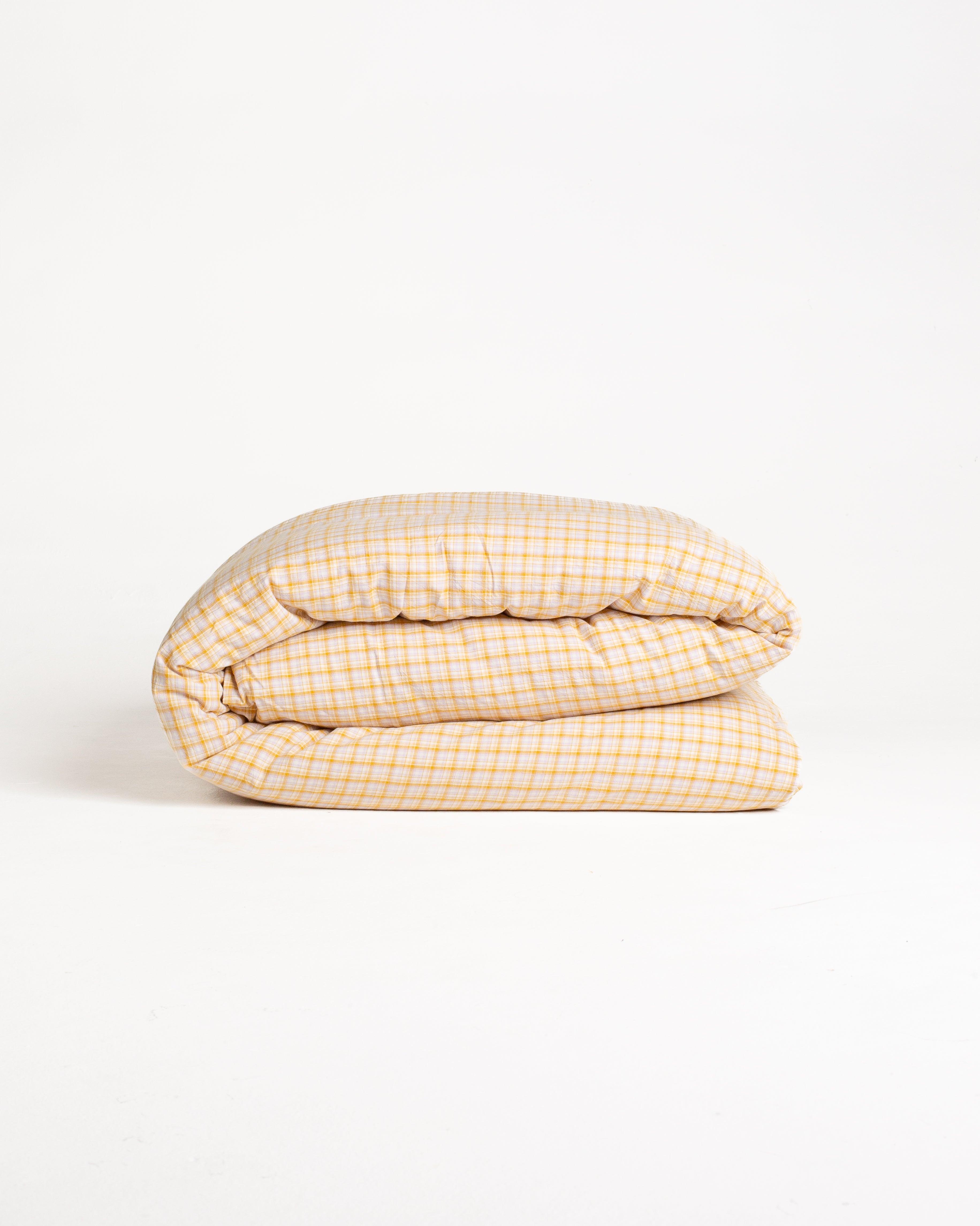 Duvet Xadrez de Algodão - Limoncello