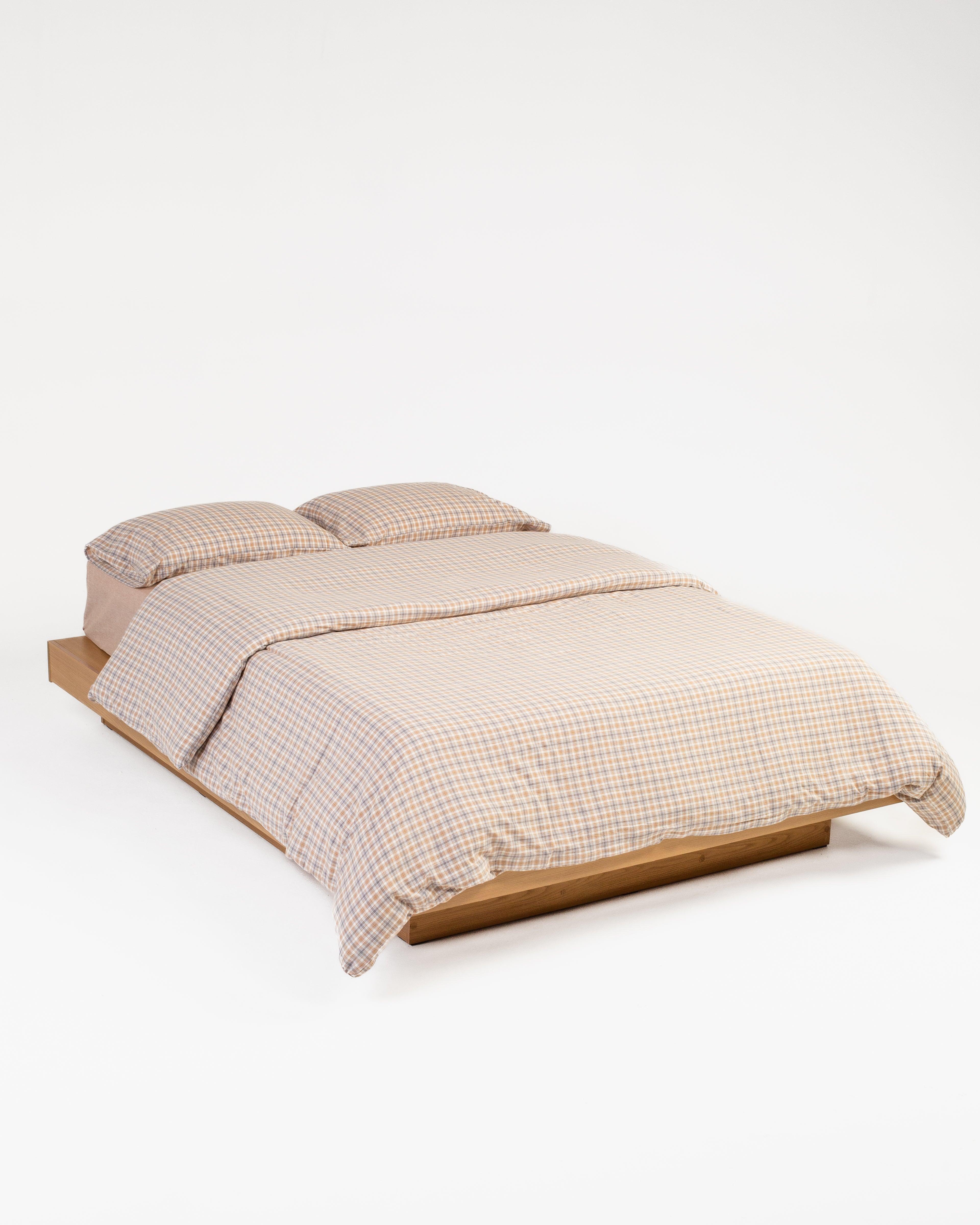 Jogo de Duvet Xadrez - Mocha