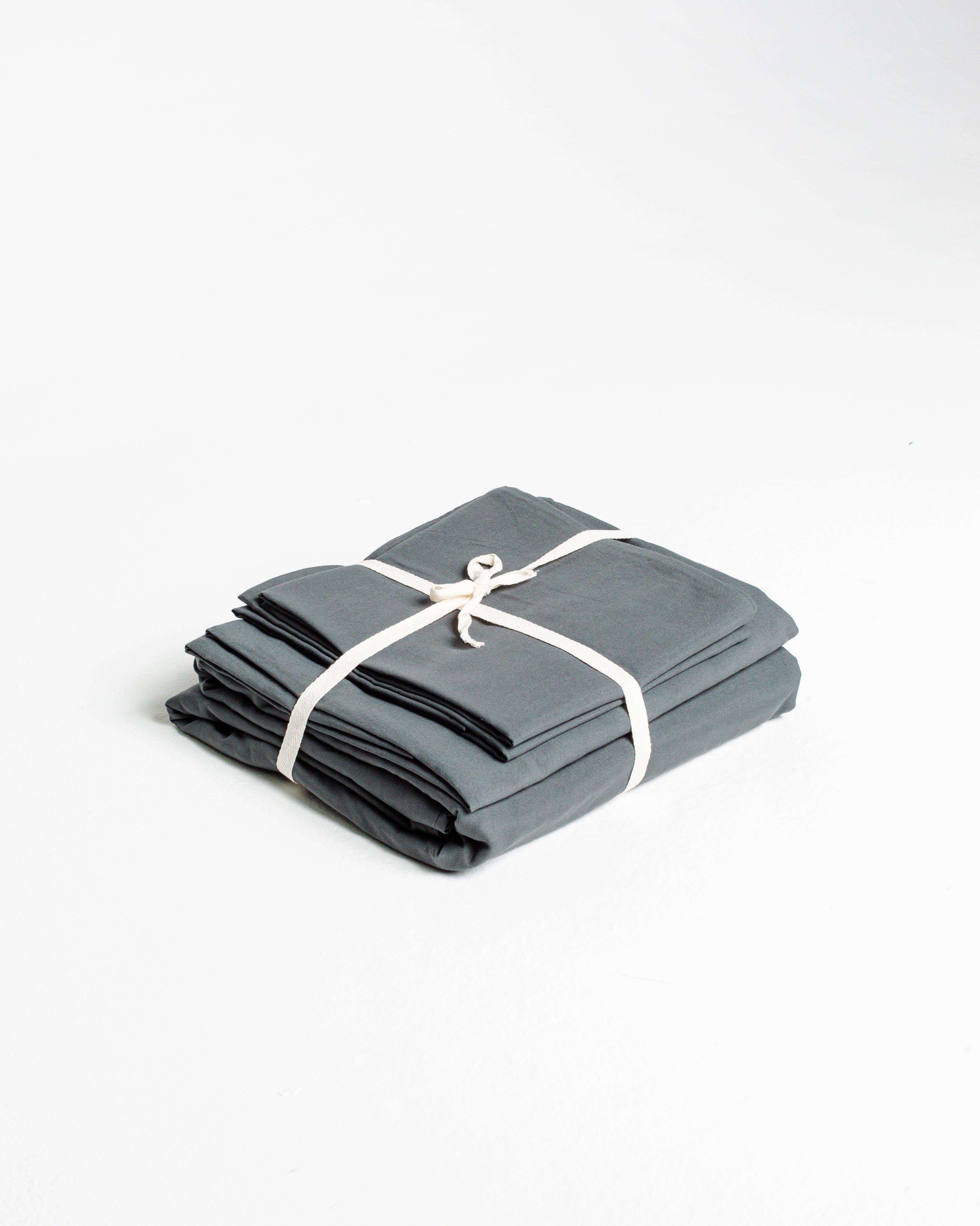 Jogo de Duvet Solid Washed - Smoke