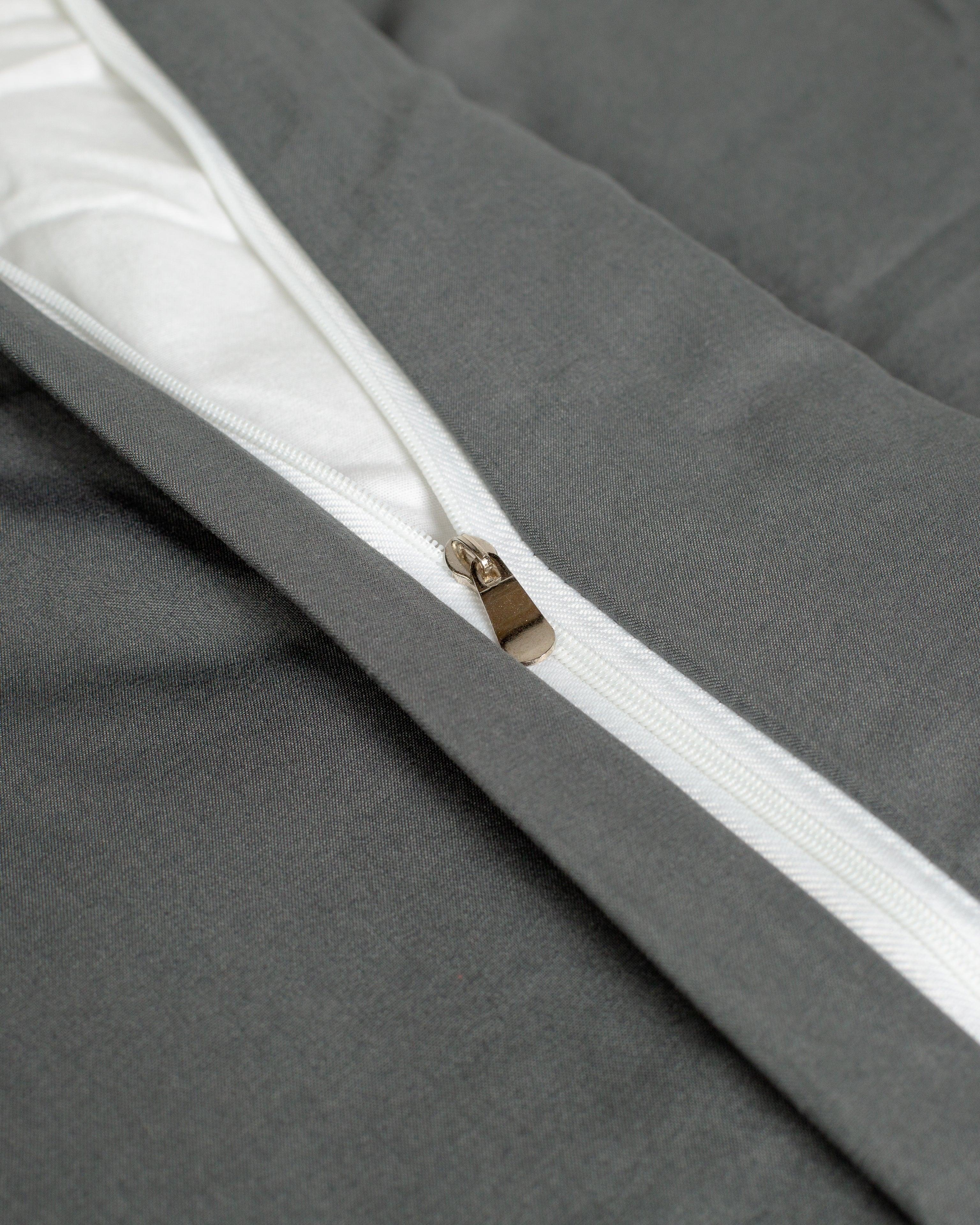 Duvet Solid Washed de Algodão - Smoke