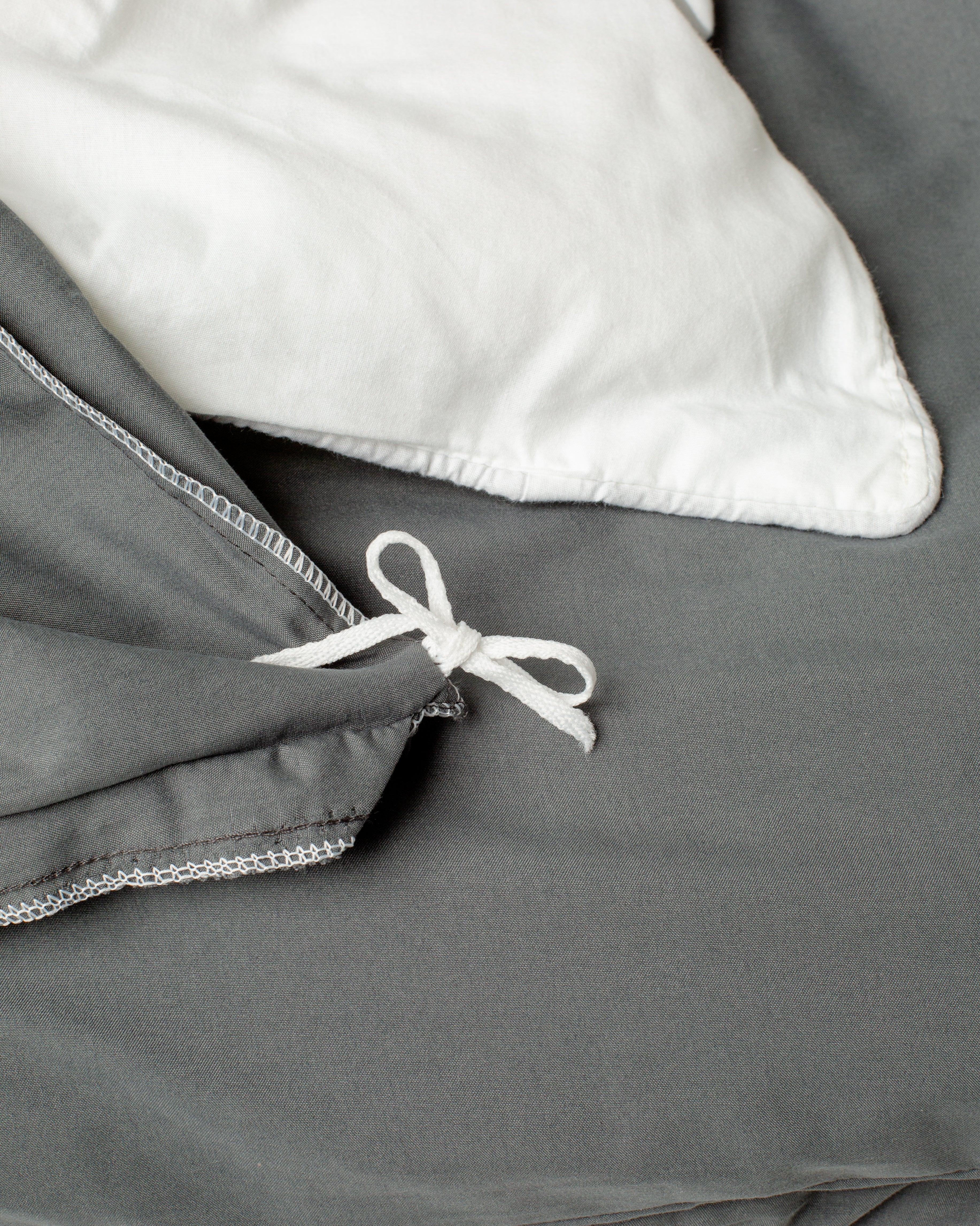 Jogo de Duvet Solid Washed - Smoke