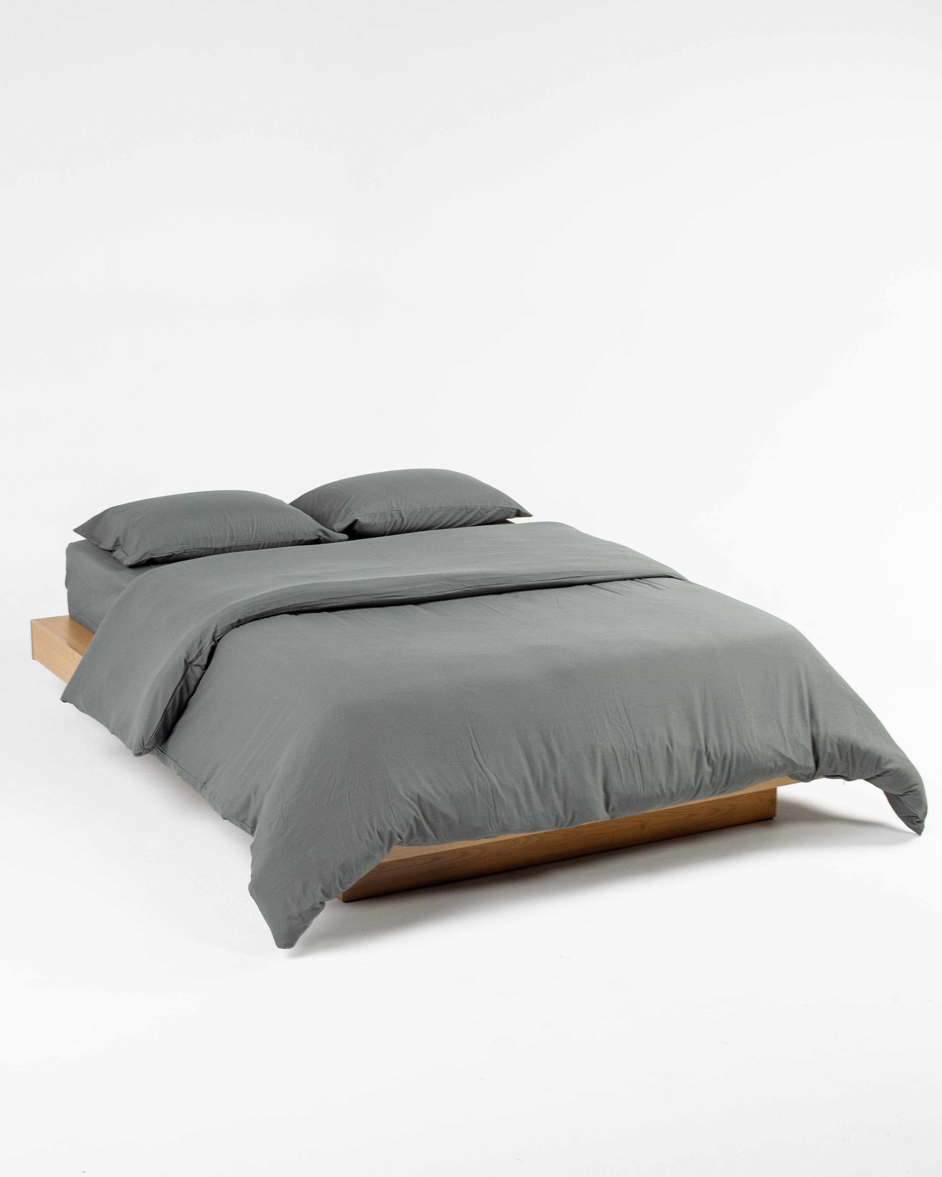 Jogo de Duvet Solid Washed - Smoke